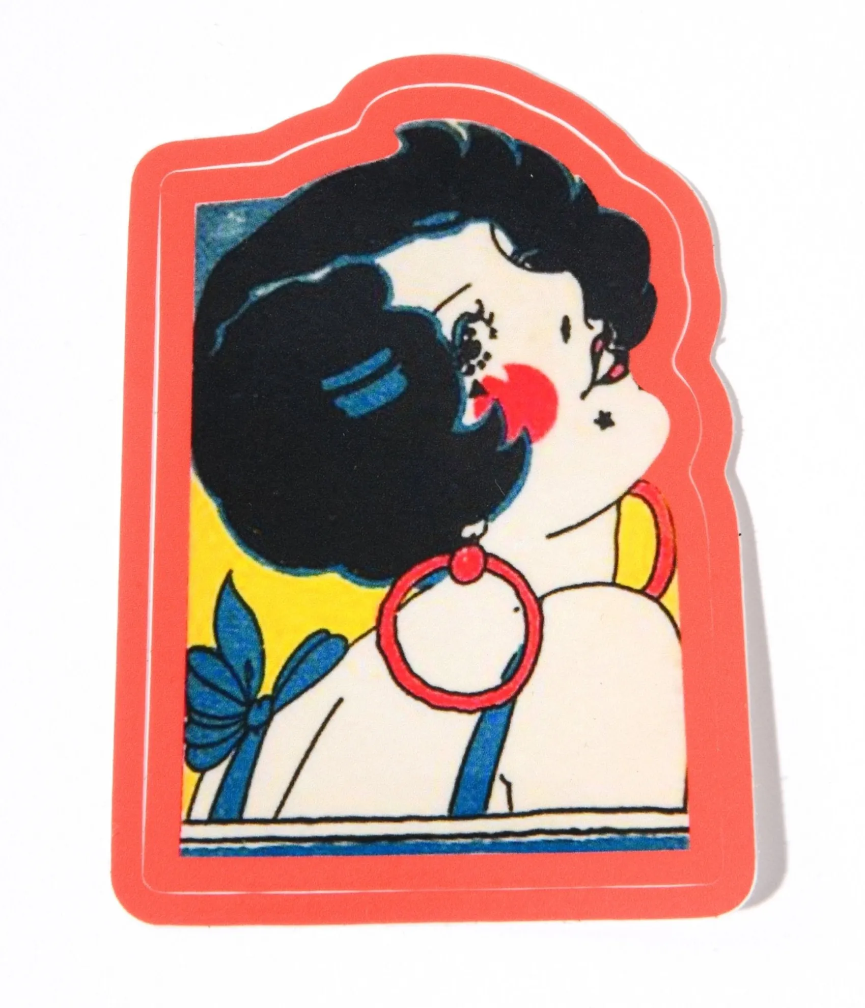 Unique Vintage Art Deco Flapper Babe Vinyl Sticker Sale