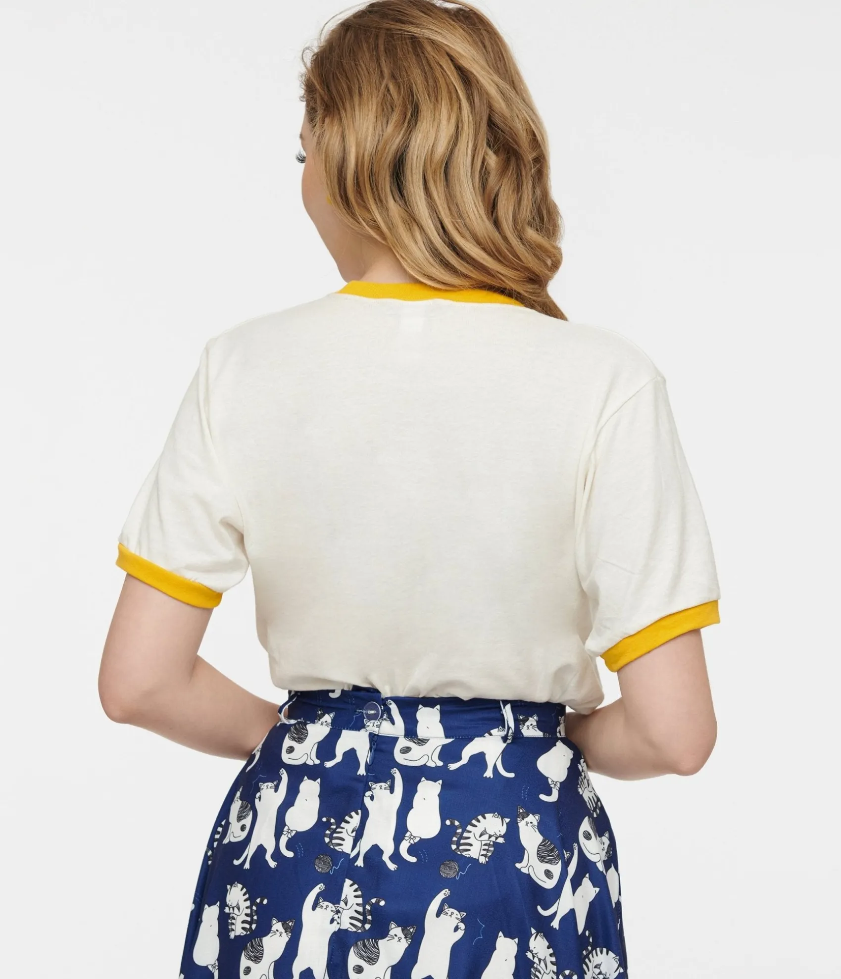 Unique Vintage Ask Me About My Cat Unisex Ringer Tee Cheap
