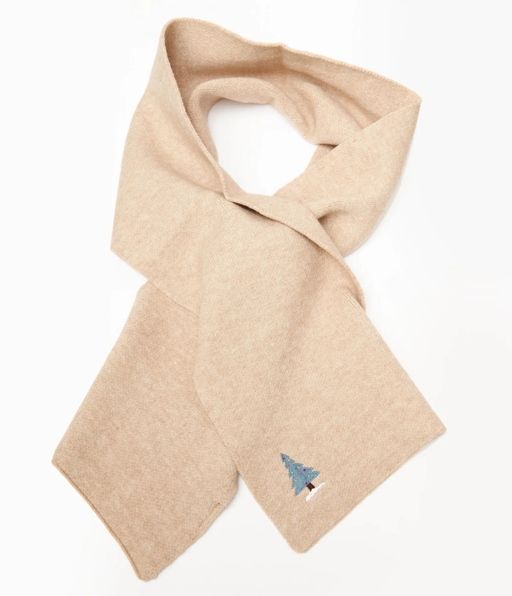 Unique Vintage Banned Cream Snow Season Knitted Scarf Outlet