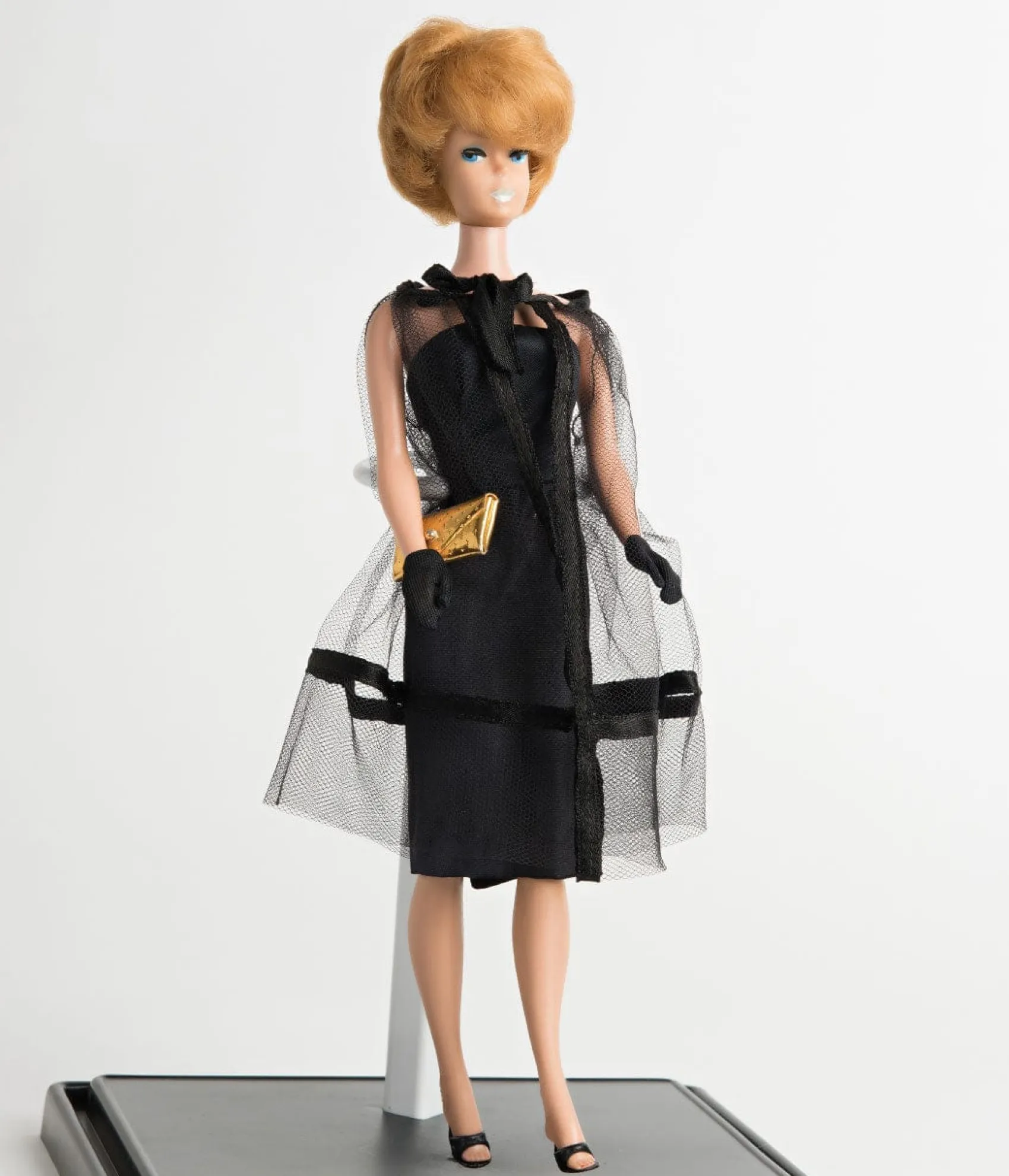 Unique Vintage Barbie x Plus Size Black Magic Sheath Dress & Cape Set Best