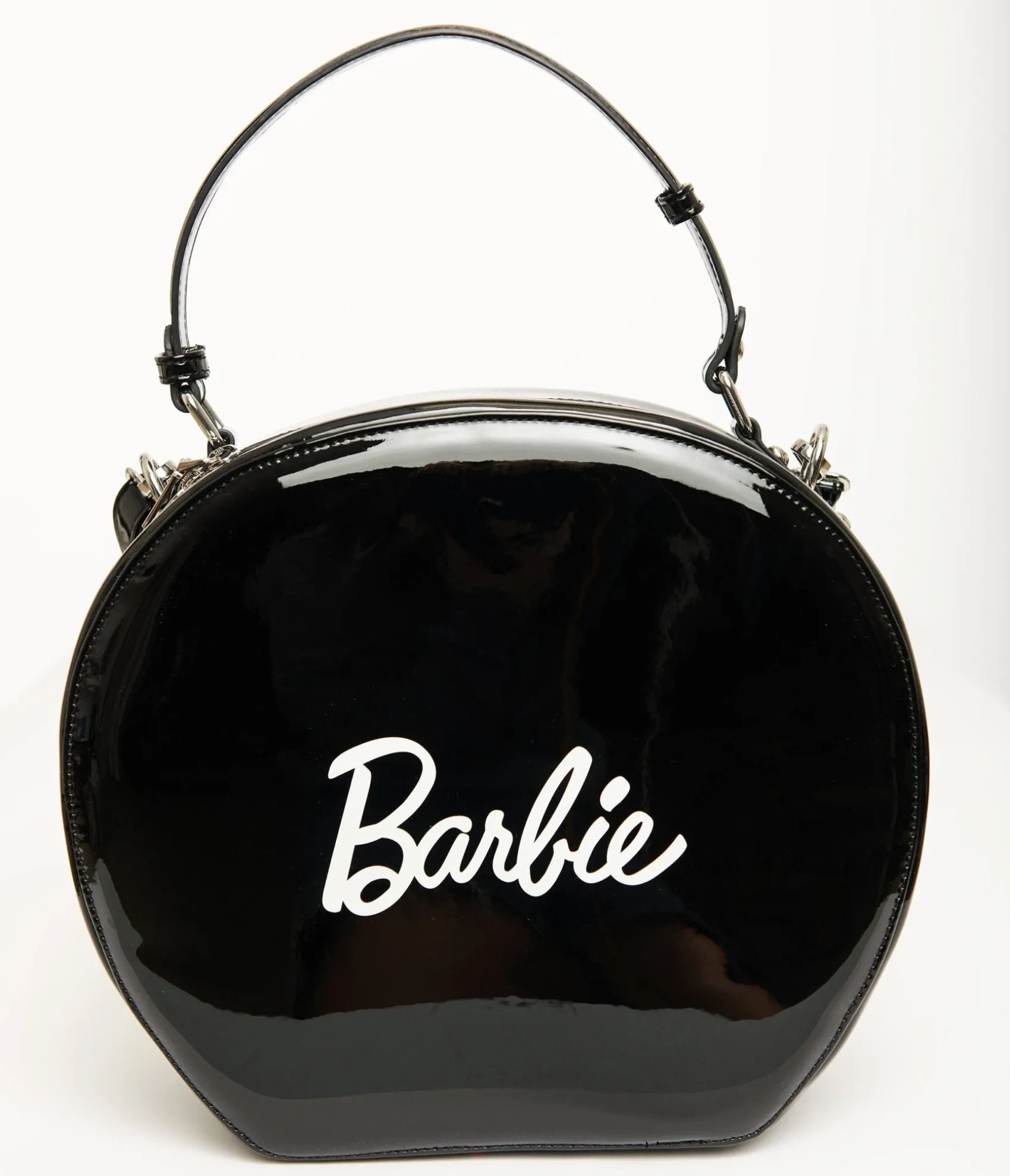Unique Vintage Barbie x 1960s Black Leatherette Circle Bag Outlet