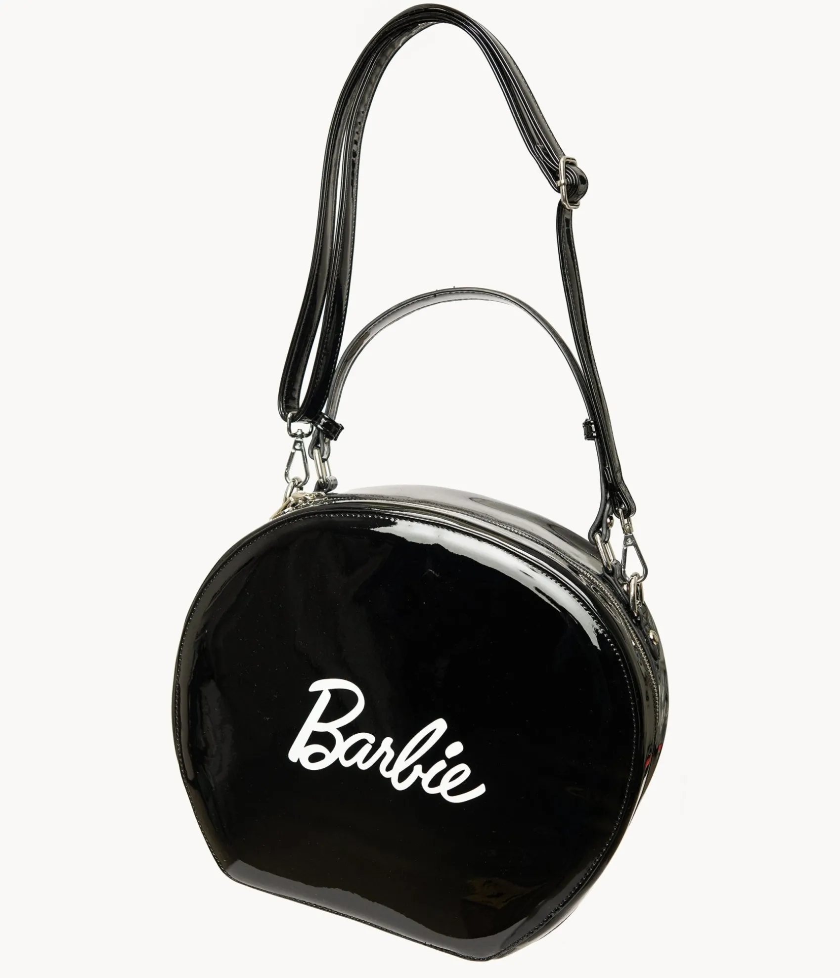 Unique Vintage Barbie x 1960s Black Leatherette Circle Bag Outlet