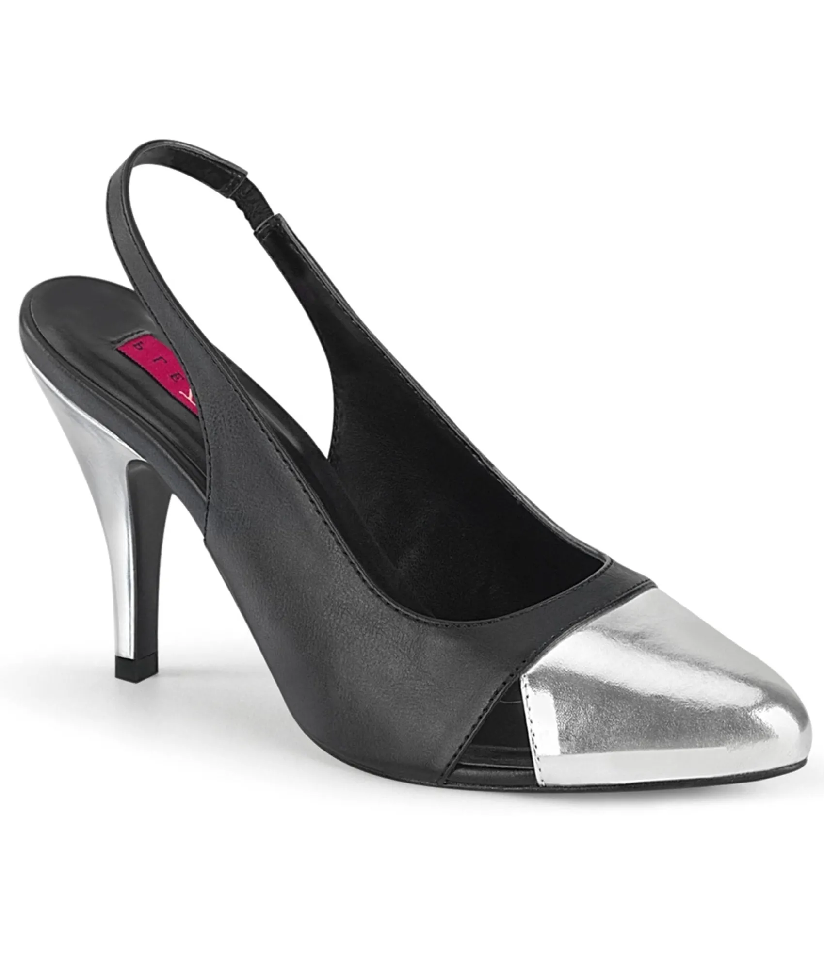 Unique Vintage Black Heel Sling Back Pump Best Sale