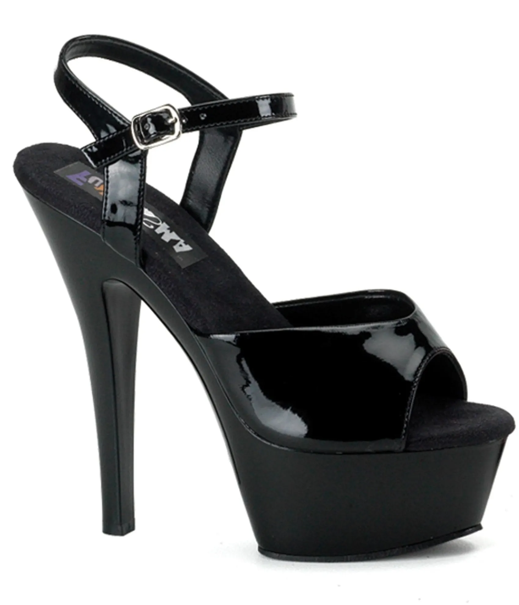 Unique Vintage Black Patent Leatherette Platform Sandals Shop