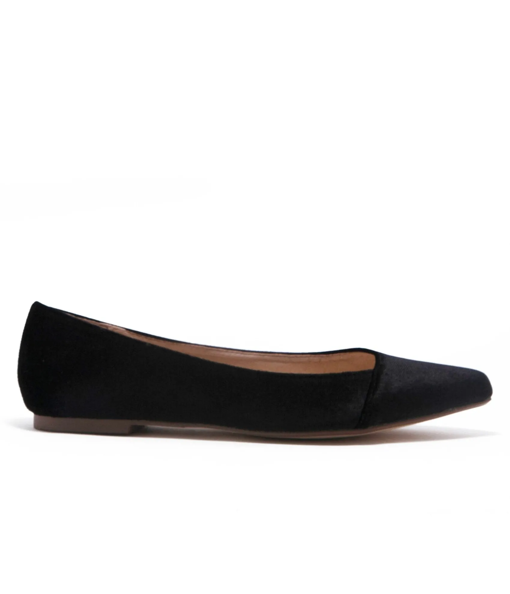 Unique Vintage Chelsea Crew Black Velvet Pammy Flats Fashion