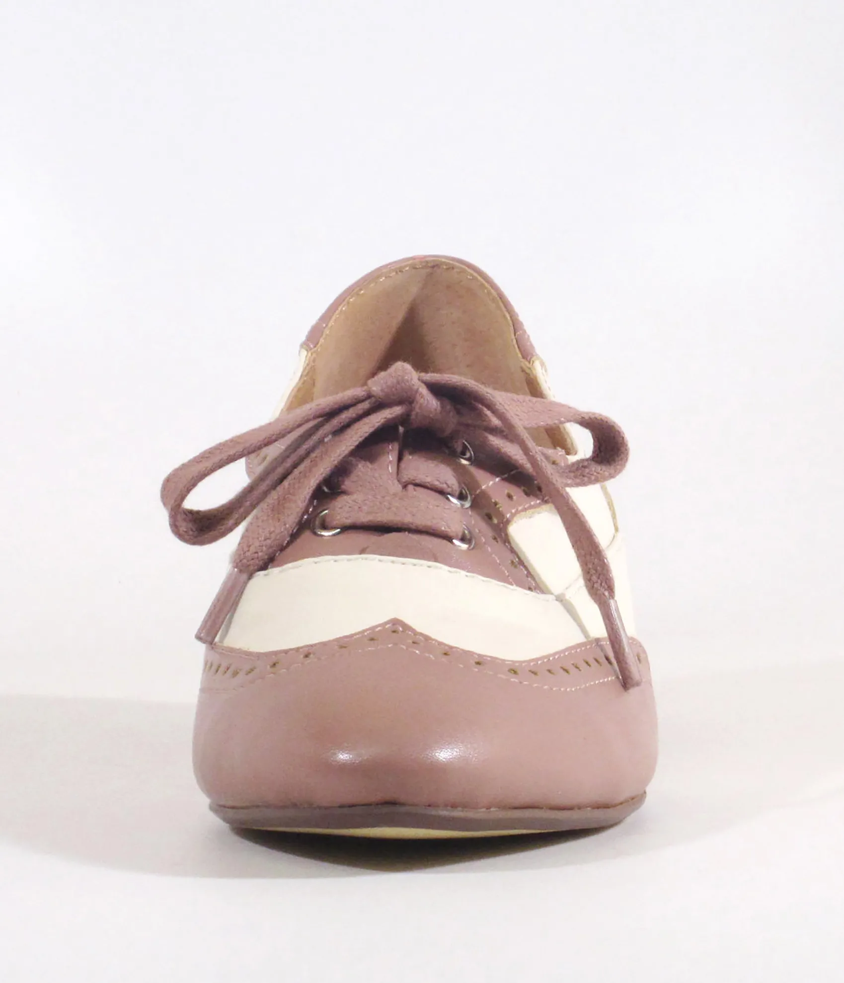 Unique Vintage Chelsea Crew 1950's Mauve & Bone Demi Oxford Saddle Shoes Shop
