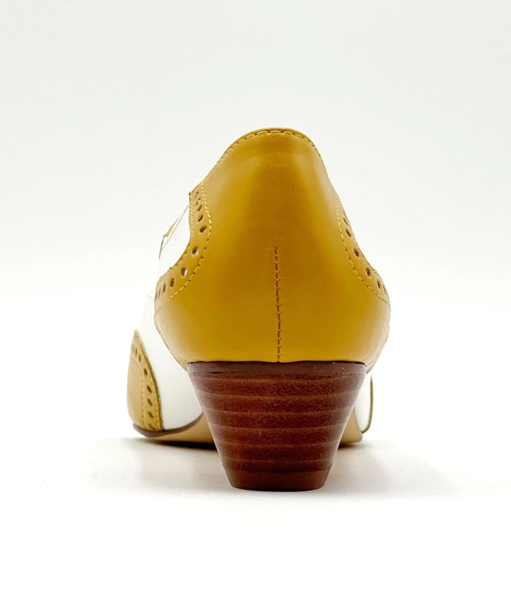 Unique Vintage Chelsea Crew 1950's Mustard & White Demi Oxford Saddle Shoes Shop