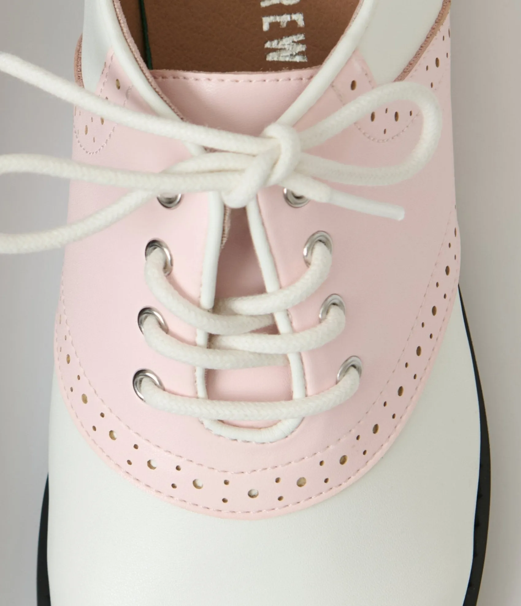 Unique Vintage Chelsea Crew 1950s Pink & White Rizzo Saddle Oxford Shoes Cheap