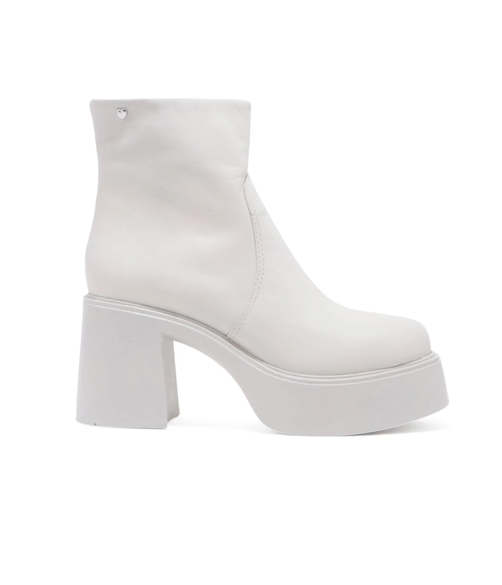 Unique Vintage Chelsea Crew 1990s White Leather Platform Vanson Boots Sale