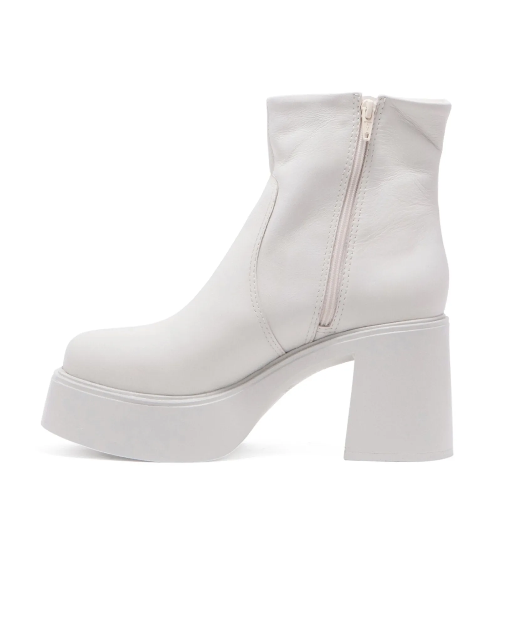 Unique Vintage Chelsea Crew 1990s White Leather Platform Vanson Boots Sale