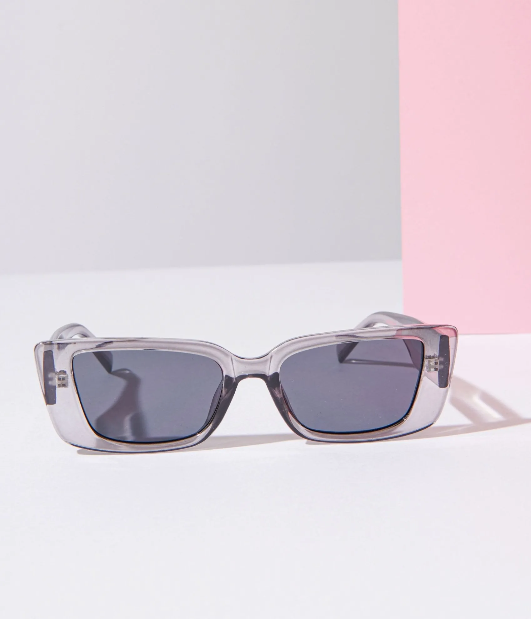 Unique Vintage Clear Grey & Black Tint Sunglasses Clearance