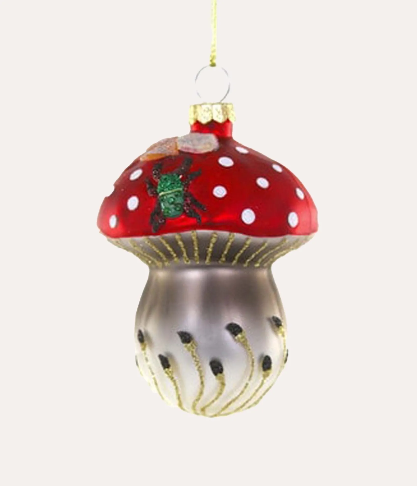 Unique Vintage Cody Foster Mushroom Beetle Ornament Flash Sale