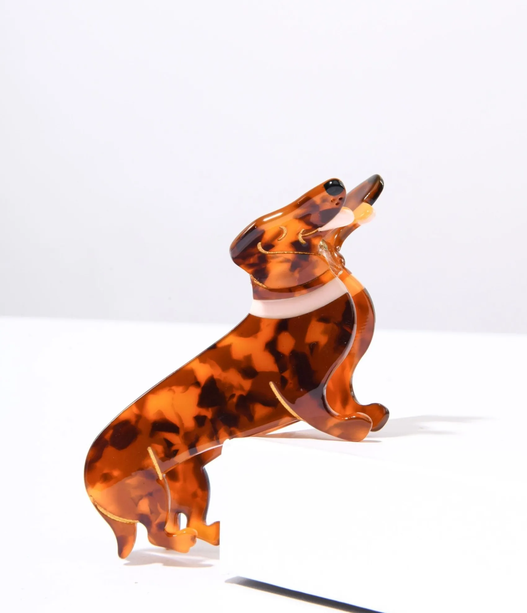Unique Vintage Dachshund Acrylic Hair Claw Online