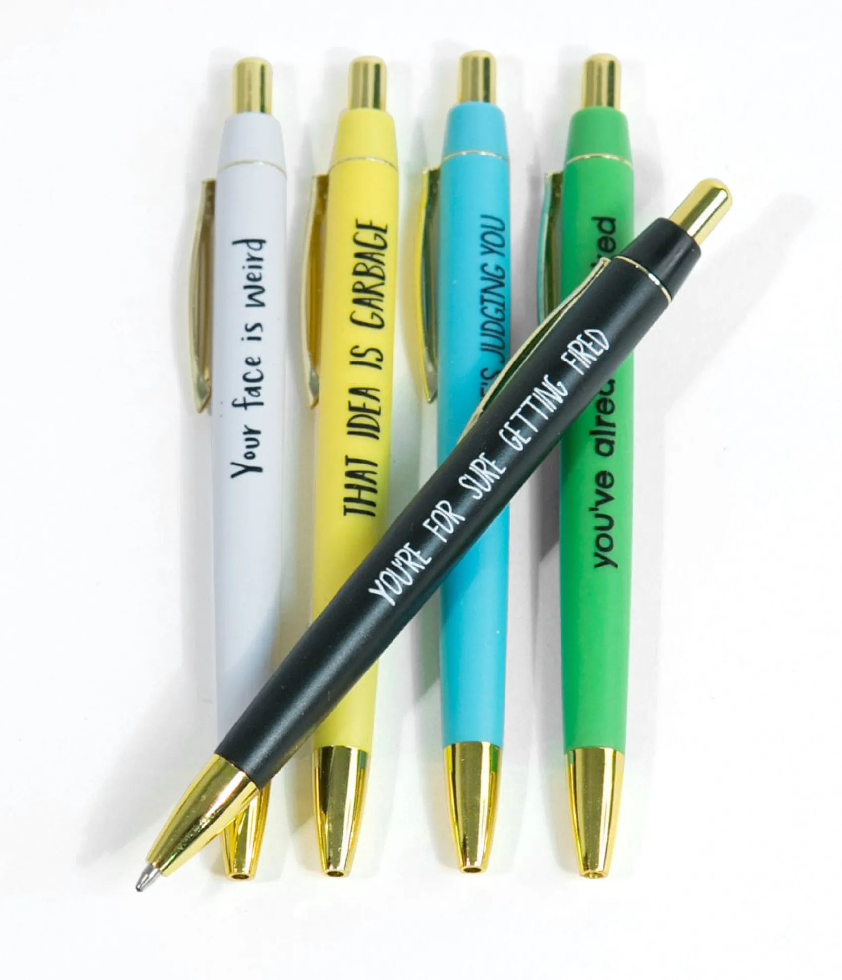 Unique Vintage Demotivational Ballpoint Pen Set Clearance