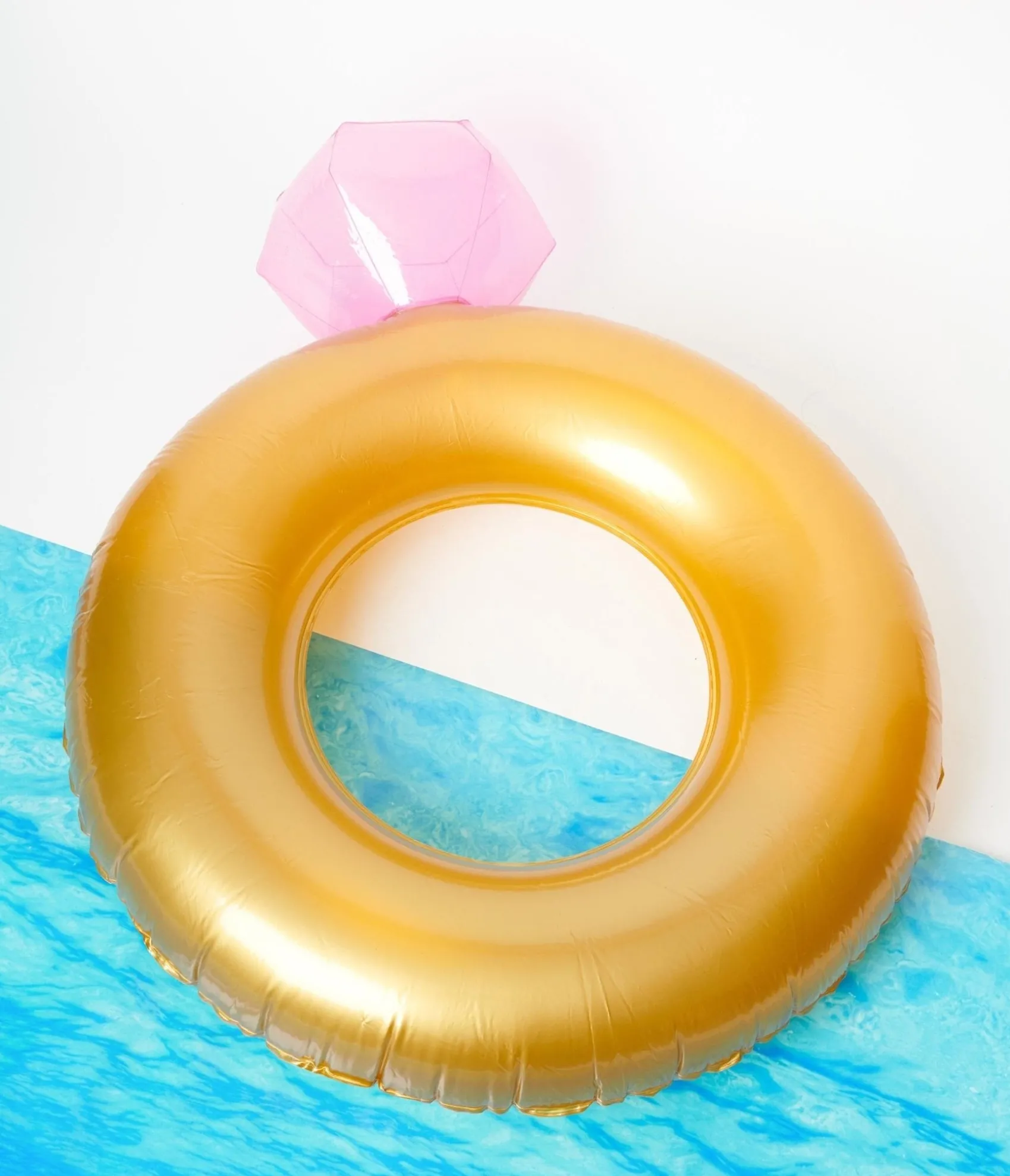 Unique Vintage Diamond Ring Pool Float Flash Sale