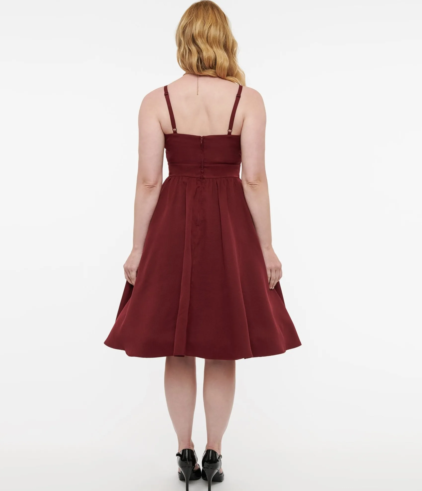 Unique Vintage Disney Hocus Pocus Collection by Burgundy & Grey Plaid Hocus Pocus Capelet Swing Dress Best Sale