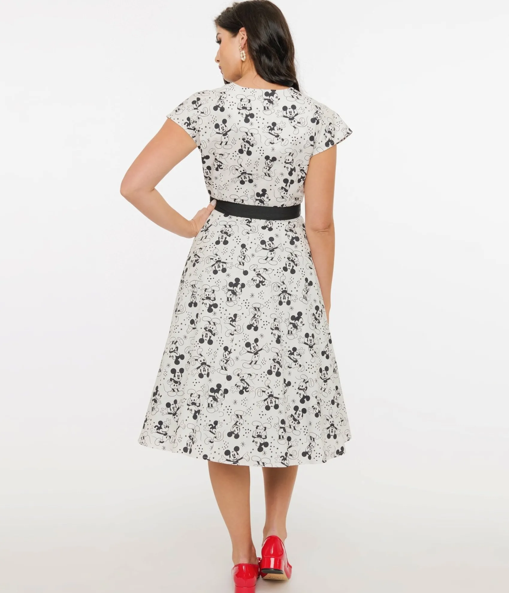 Unique Vintage Disney Mickey & Friends Collection by Mickey Mouse Hedda Swing Dress Discount