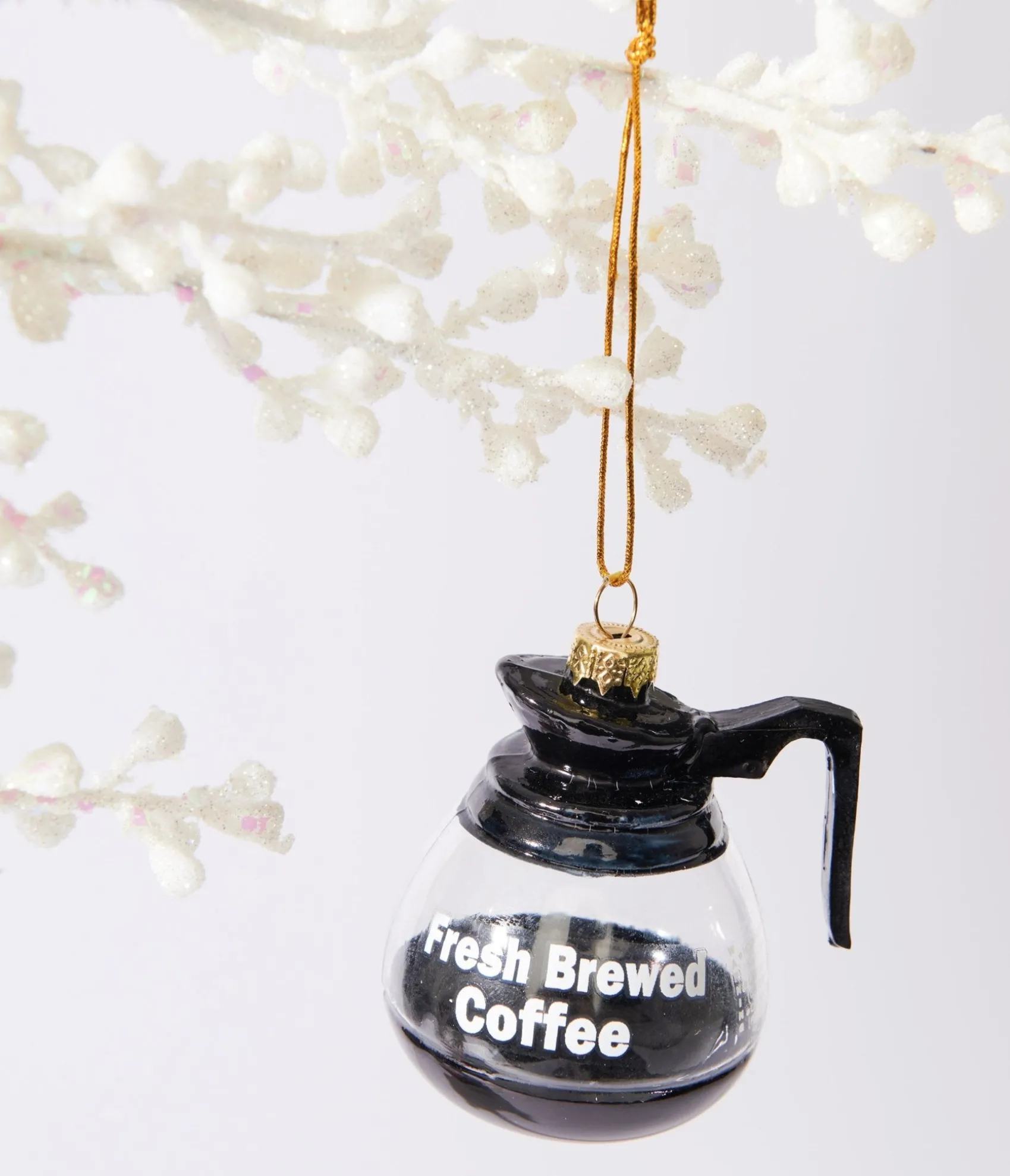 Unique Vintage Fresh Brewed Coffee Pot Glass Ornament Store