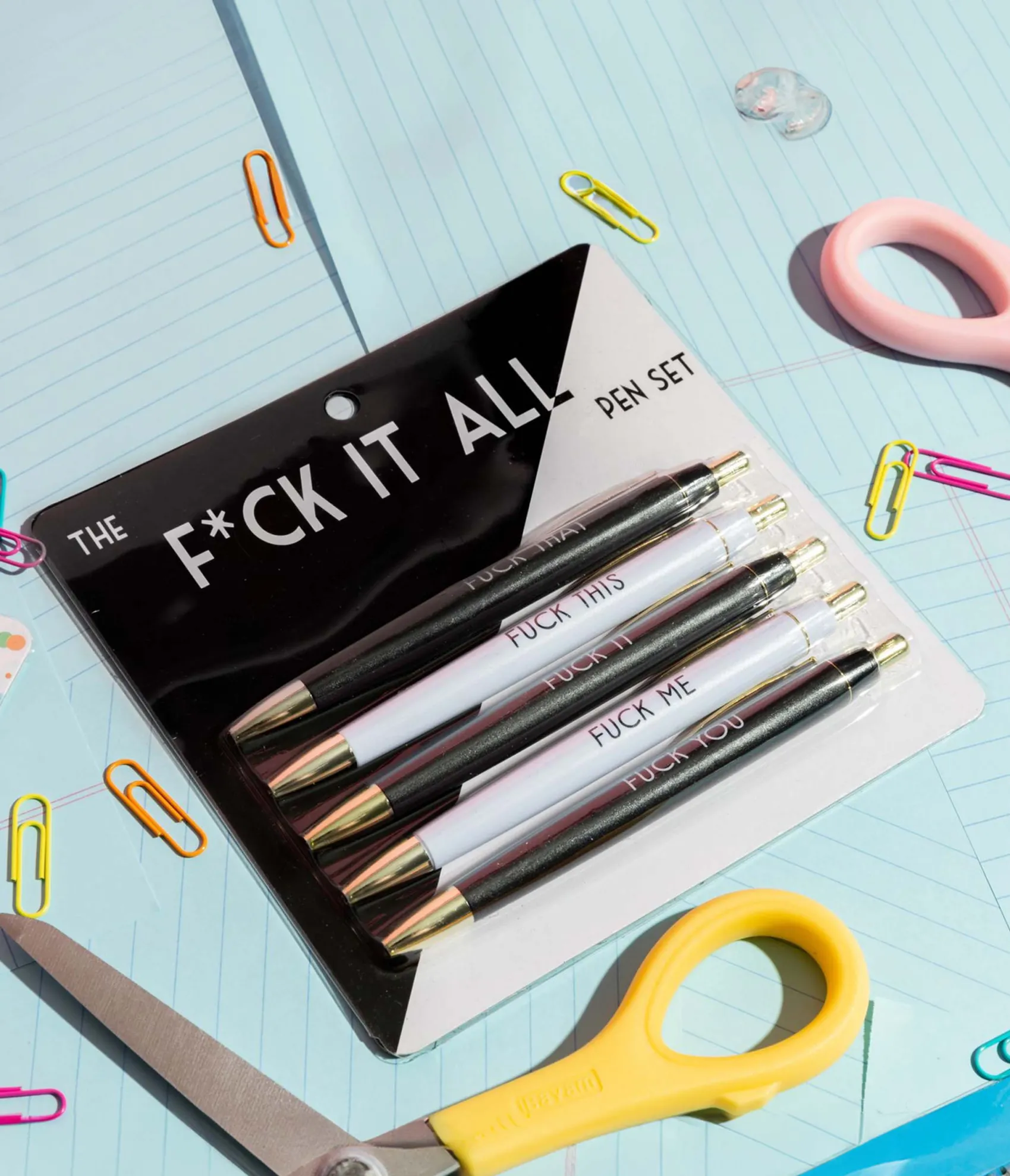 Unique Vintage Fuck It All Pen Set Fashion