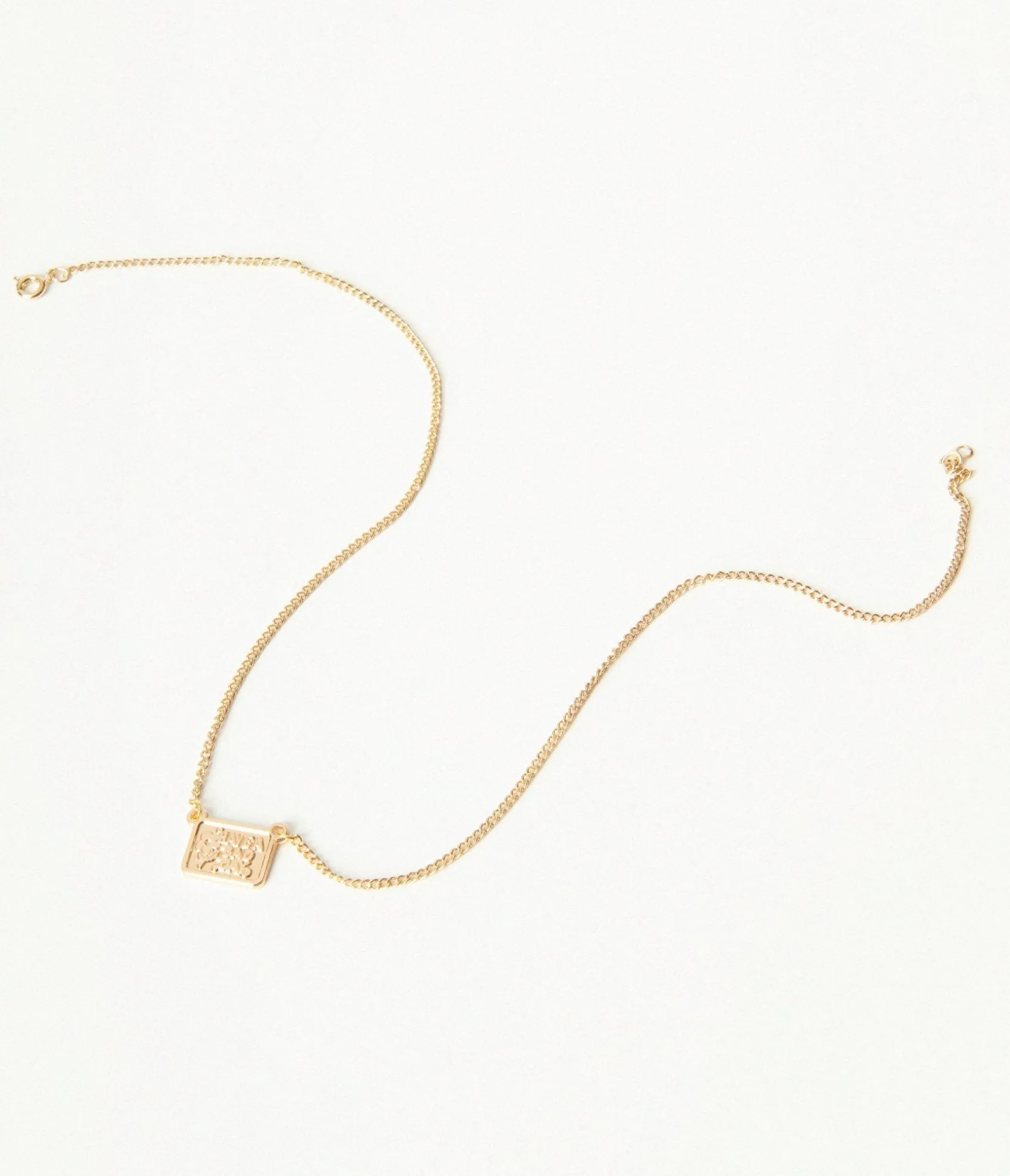 Unique Vintage Gold Have A Bad Day Mini Charm Necklace Best