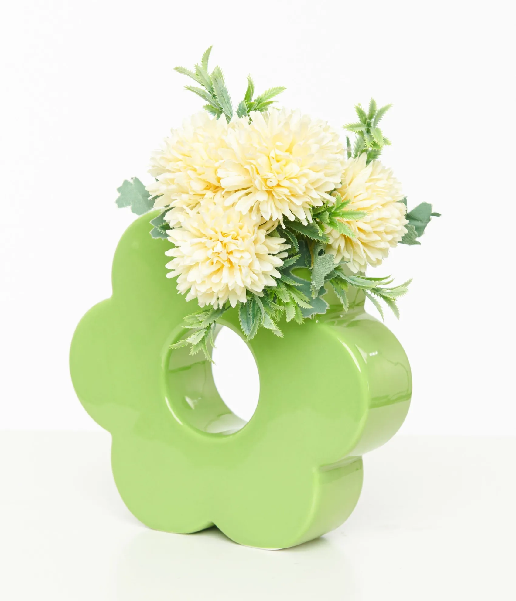 Unique Vintage Green Daisy Vase Cheap