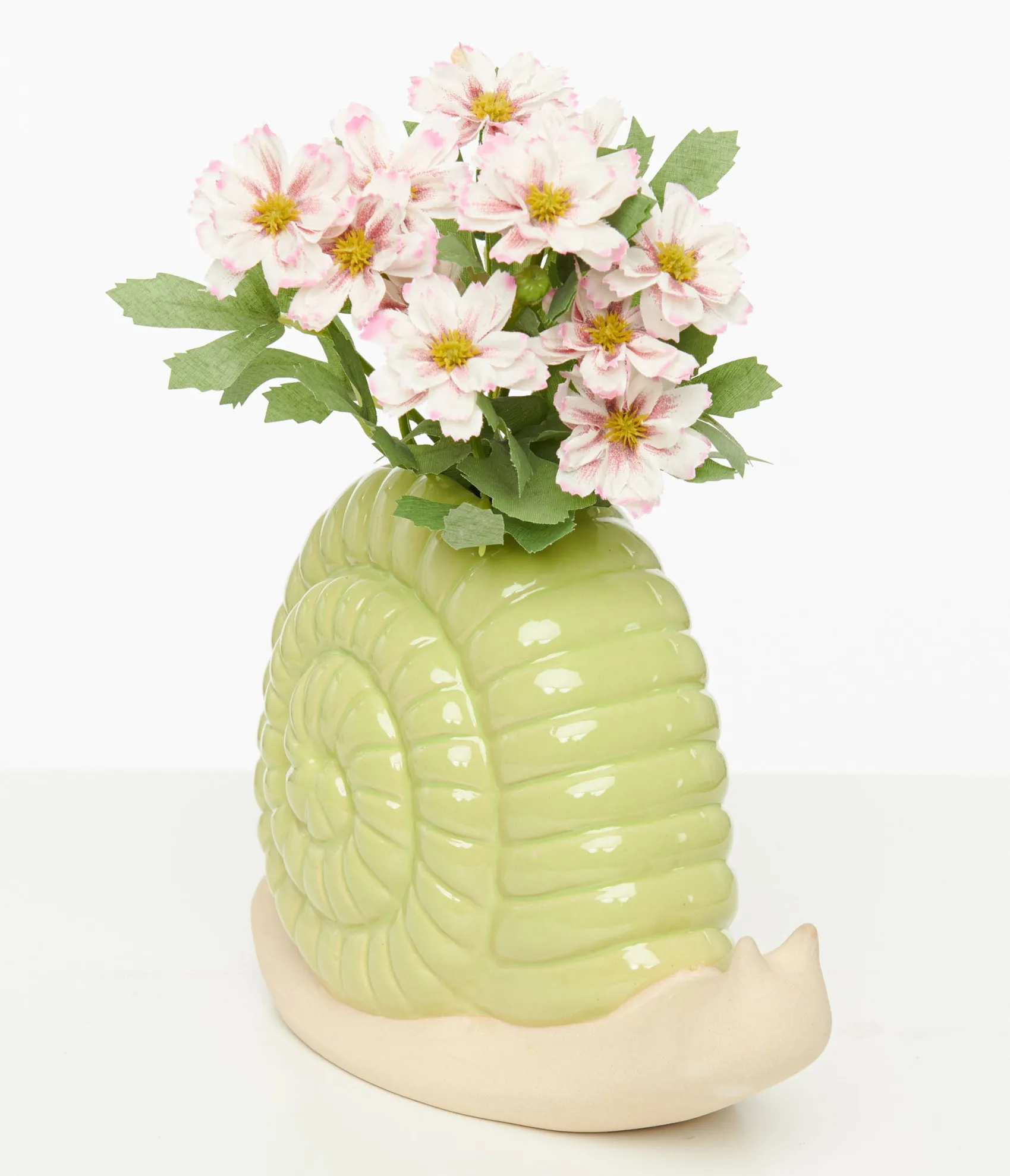 Unique Vintage Green Snail Vase Hot