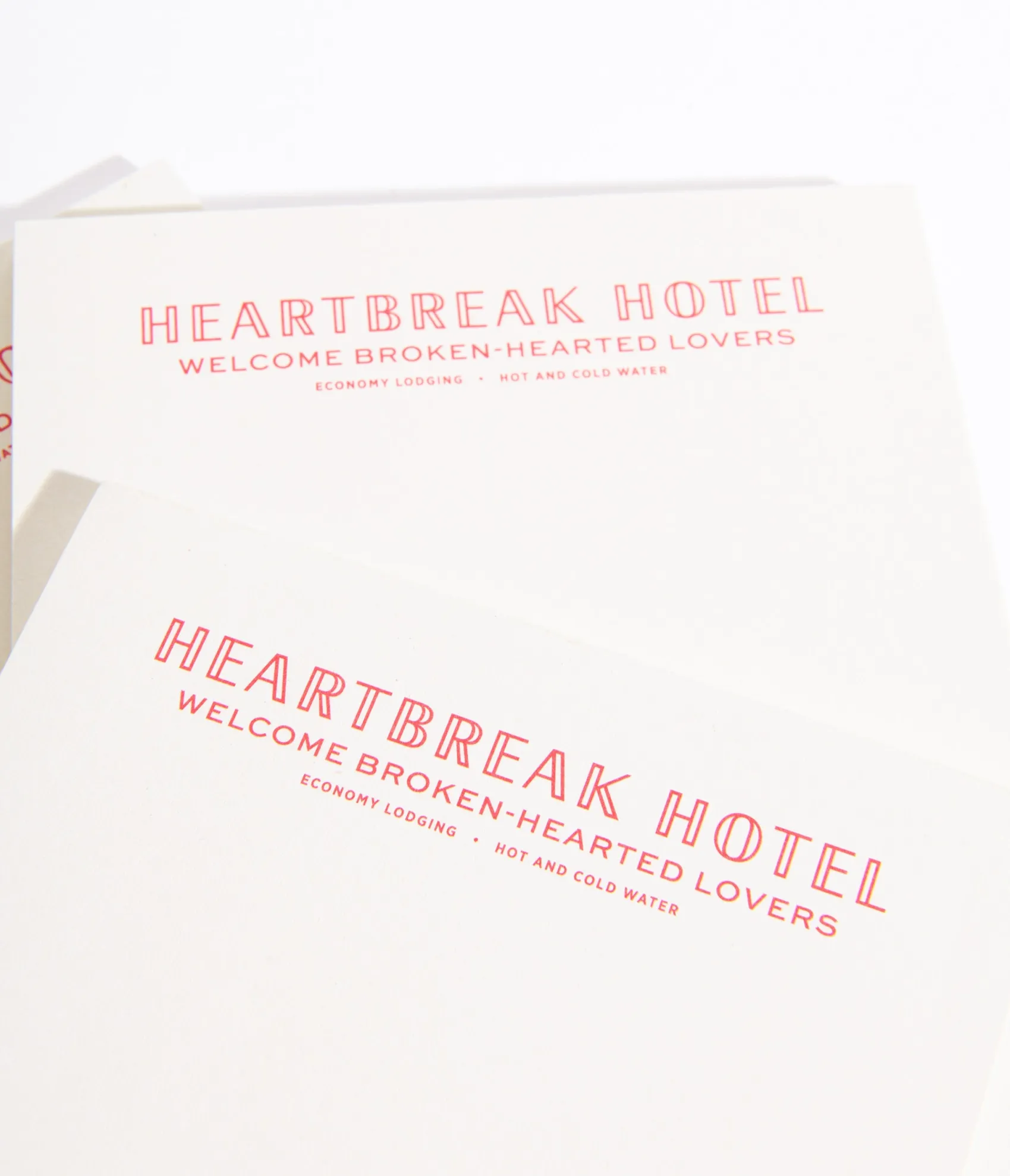 Unique Vintage Heartbreak Hotel Notepad Shop