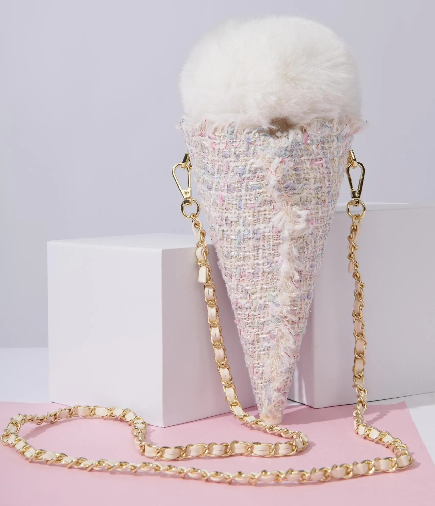 Unique Vintage Ice Cream Pastel Tweed Handbag Store