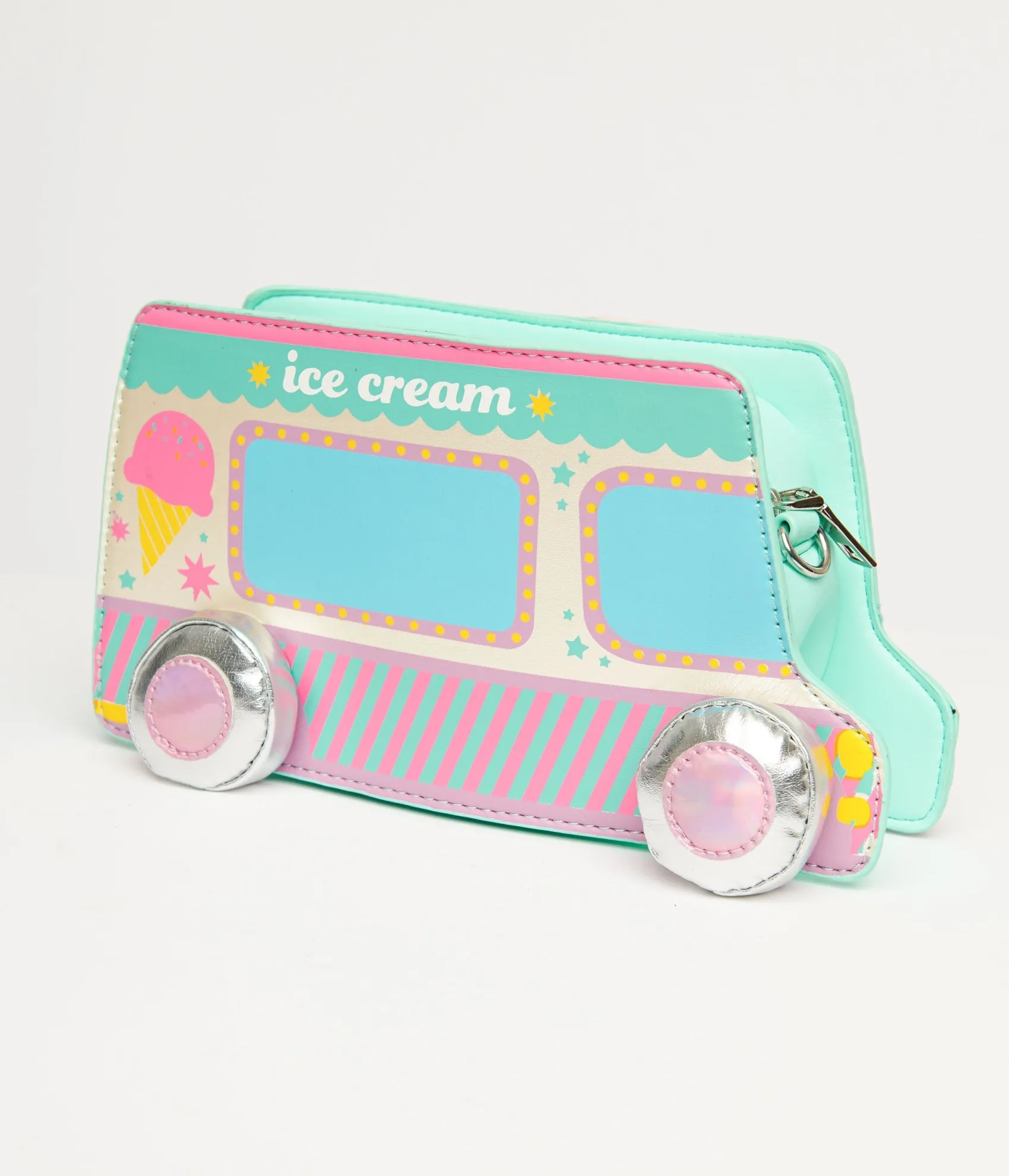Unique Vintage Ice Cream Truck Leatherette Handbag Hot