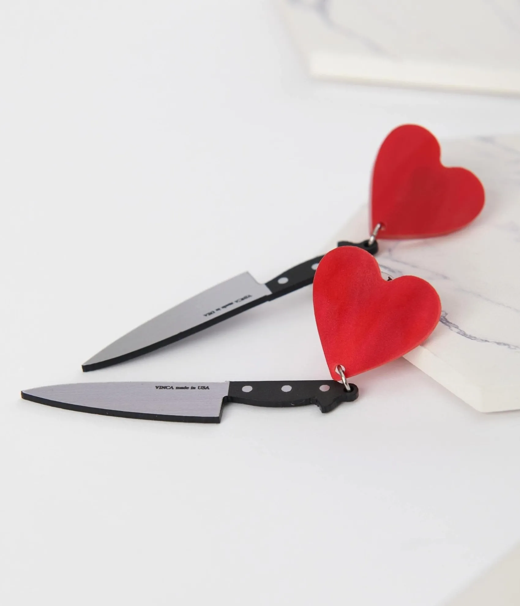 Unique Vintage Knife Drop Earrings New