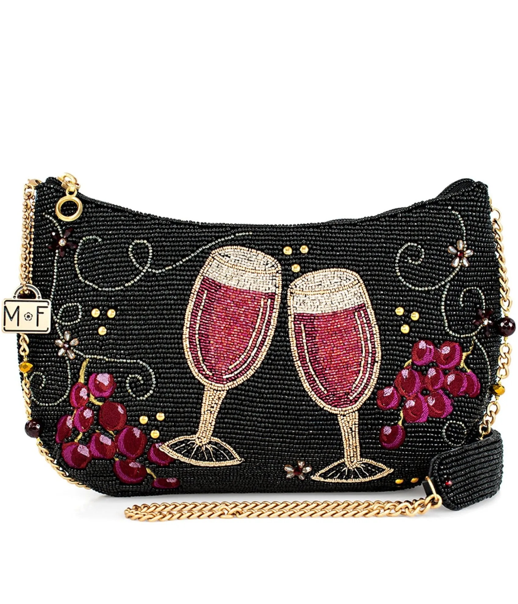 Unique Vintage Mary Frances Bordeaux Beaded Handbag Shop