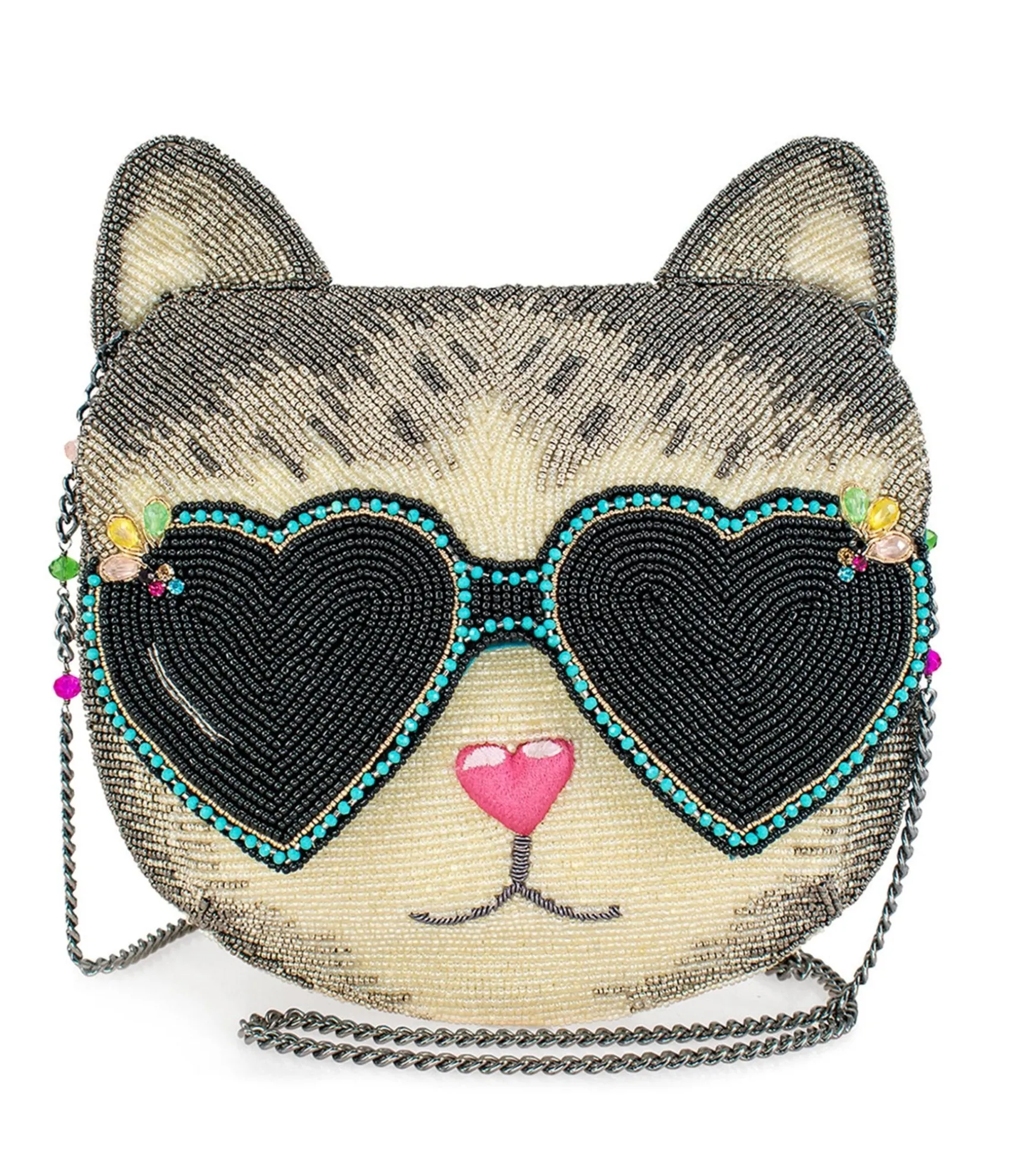 Unique Vintage Mary Frances Cool Cat Crossbody Bag Discount