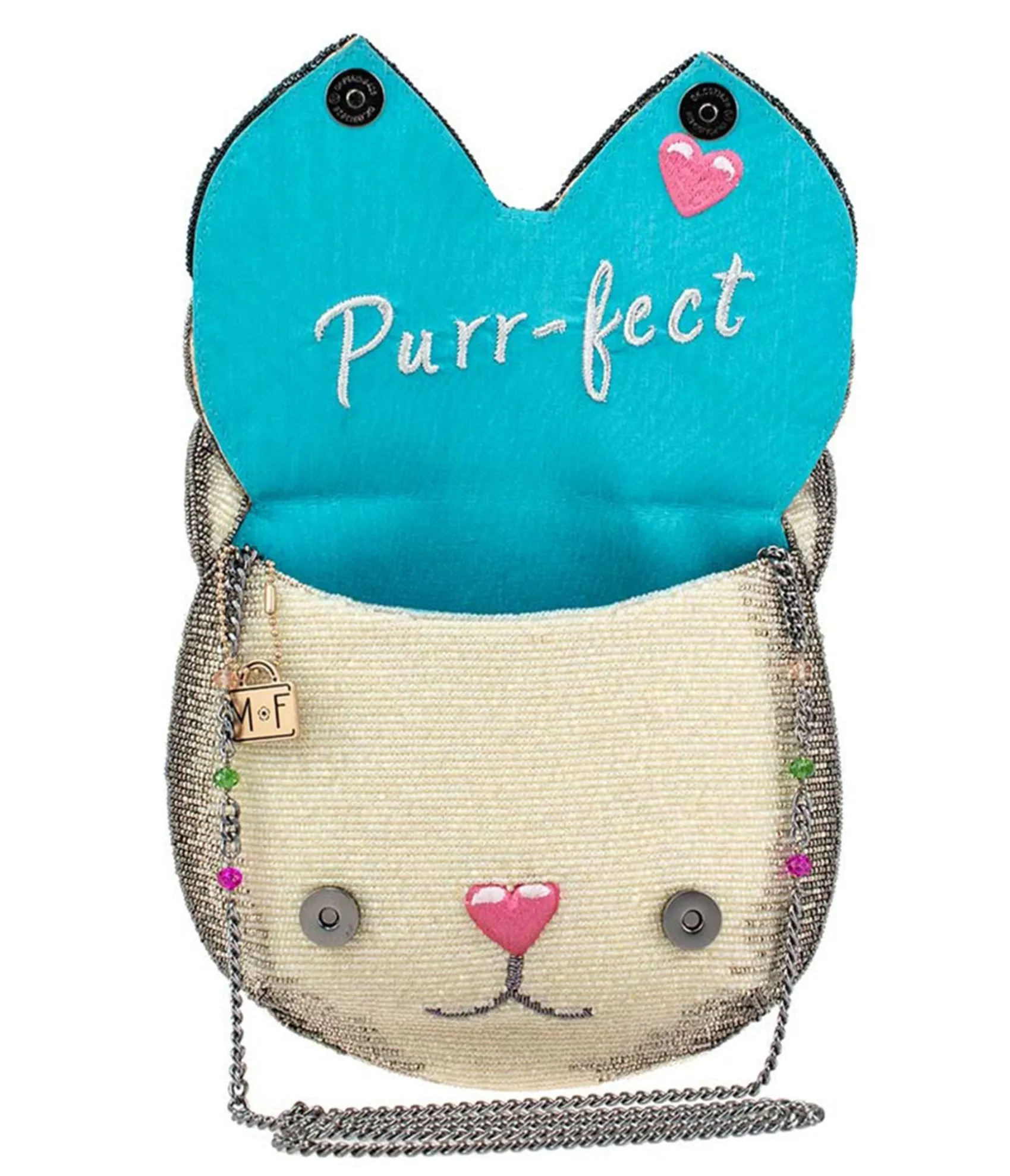 Unique Vintage Mary Frances Cool Cat Crossbody Bag Discount