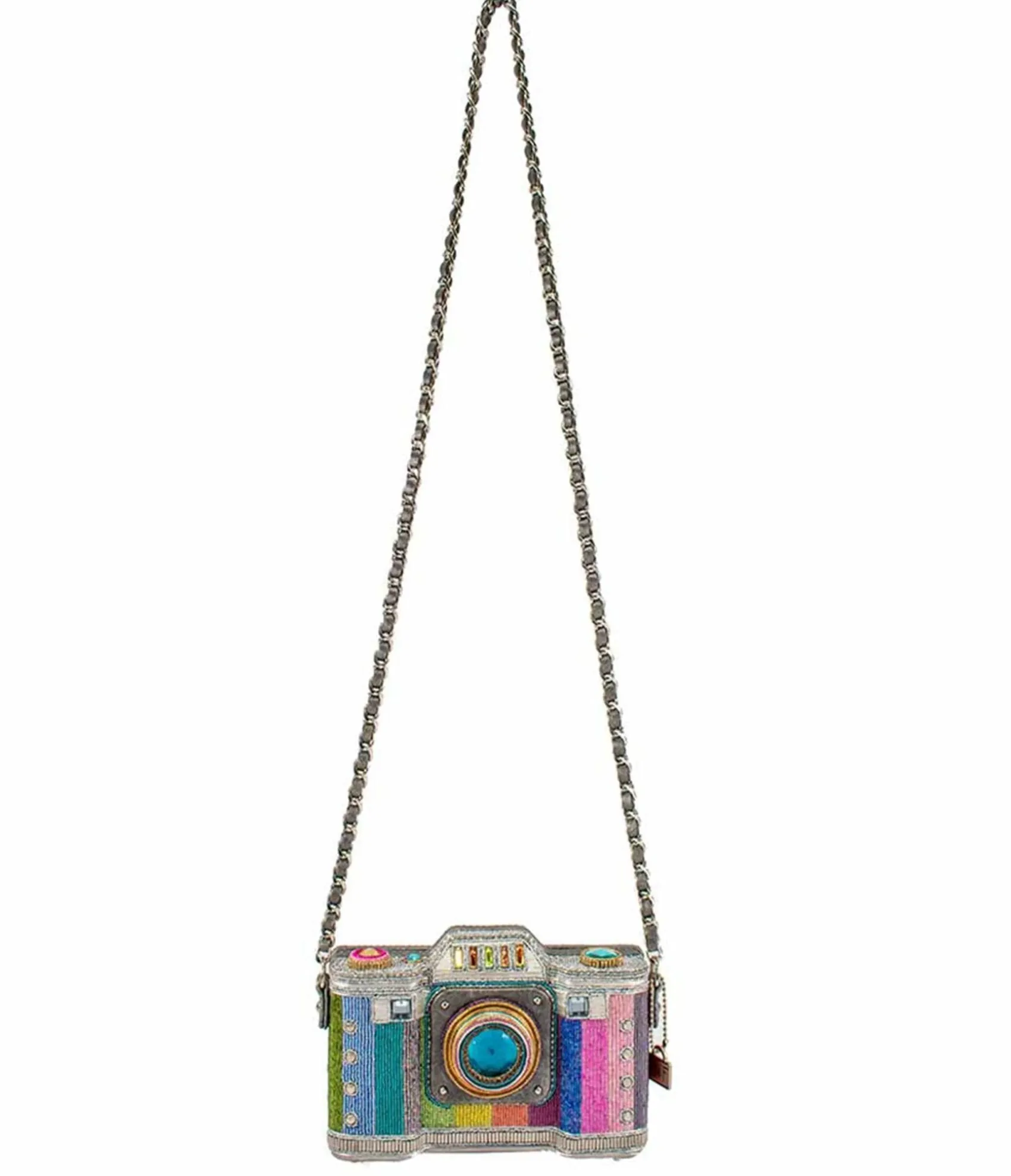 Unique Vintage Mary Frances Life in Color Camera Crossbody Bag New
