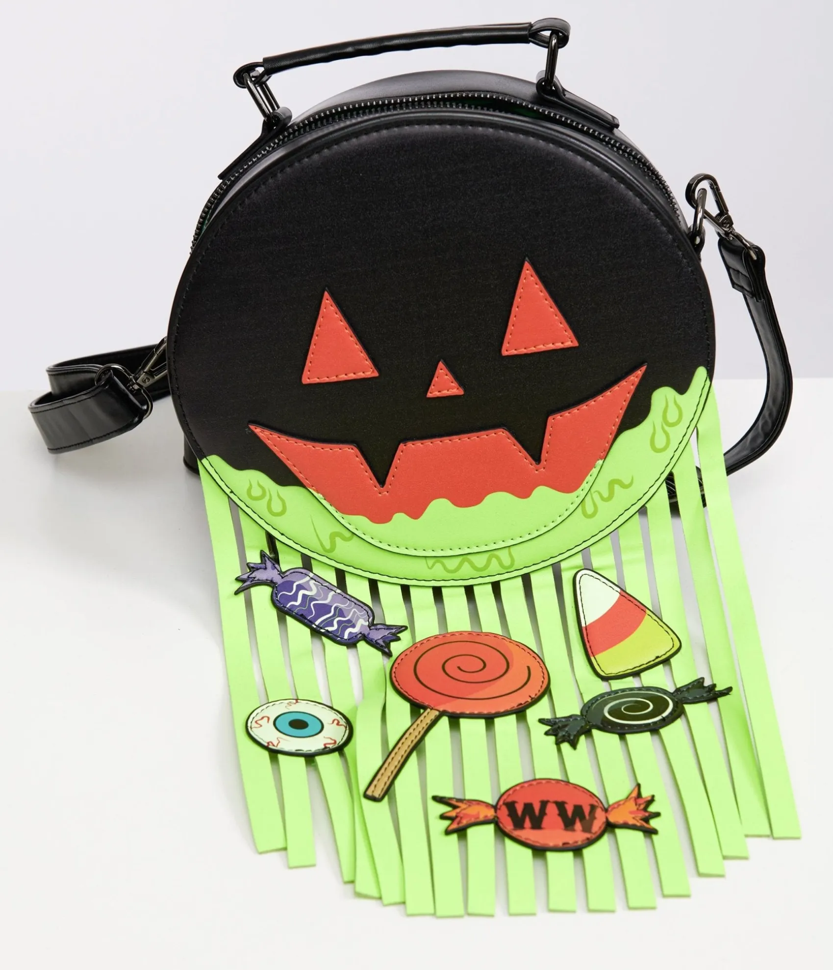 Unique Vintage Mini Pumpkin Neon Green Barf Bag Best