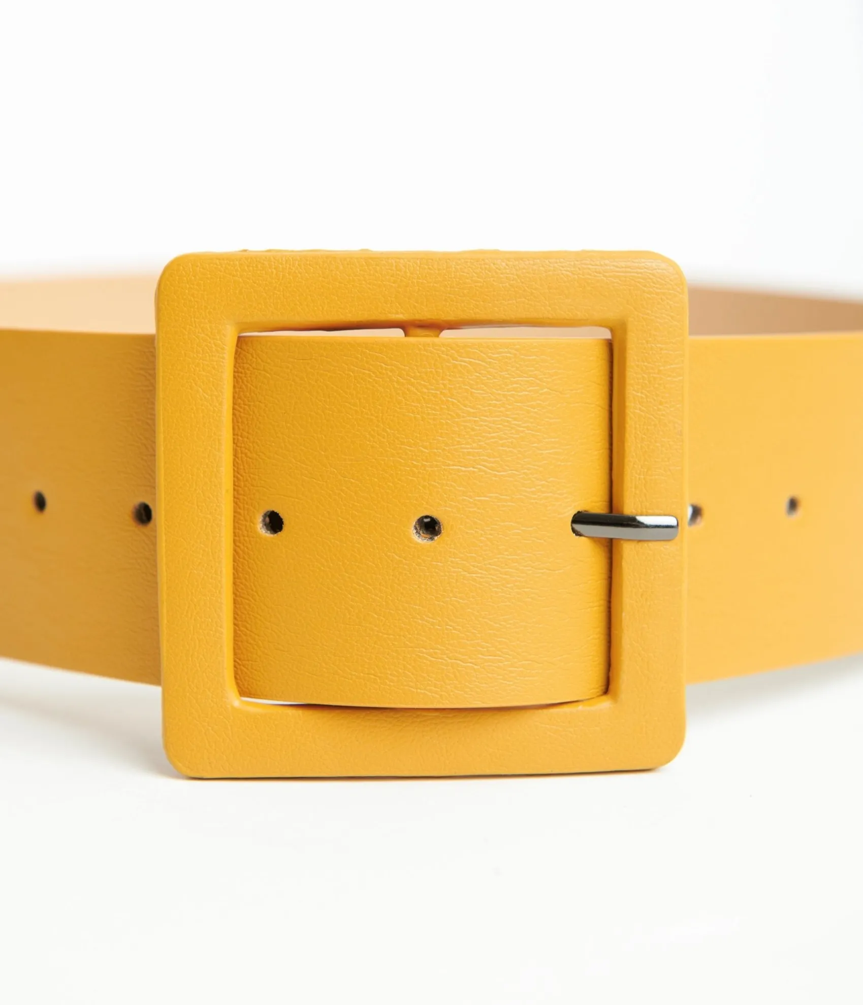 Unique Vintage Mustard Leatherette Wide Belt Sale