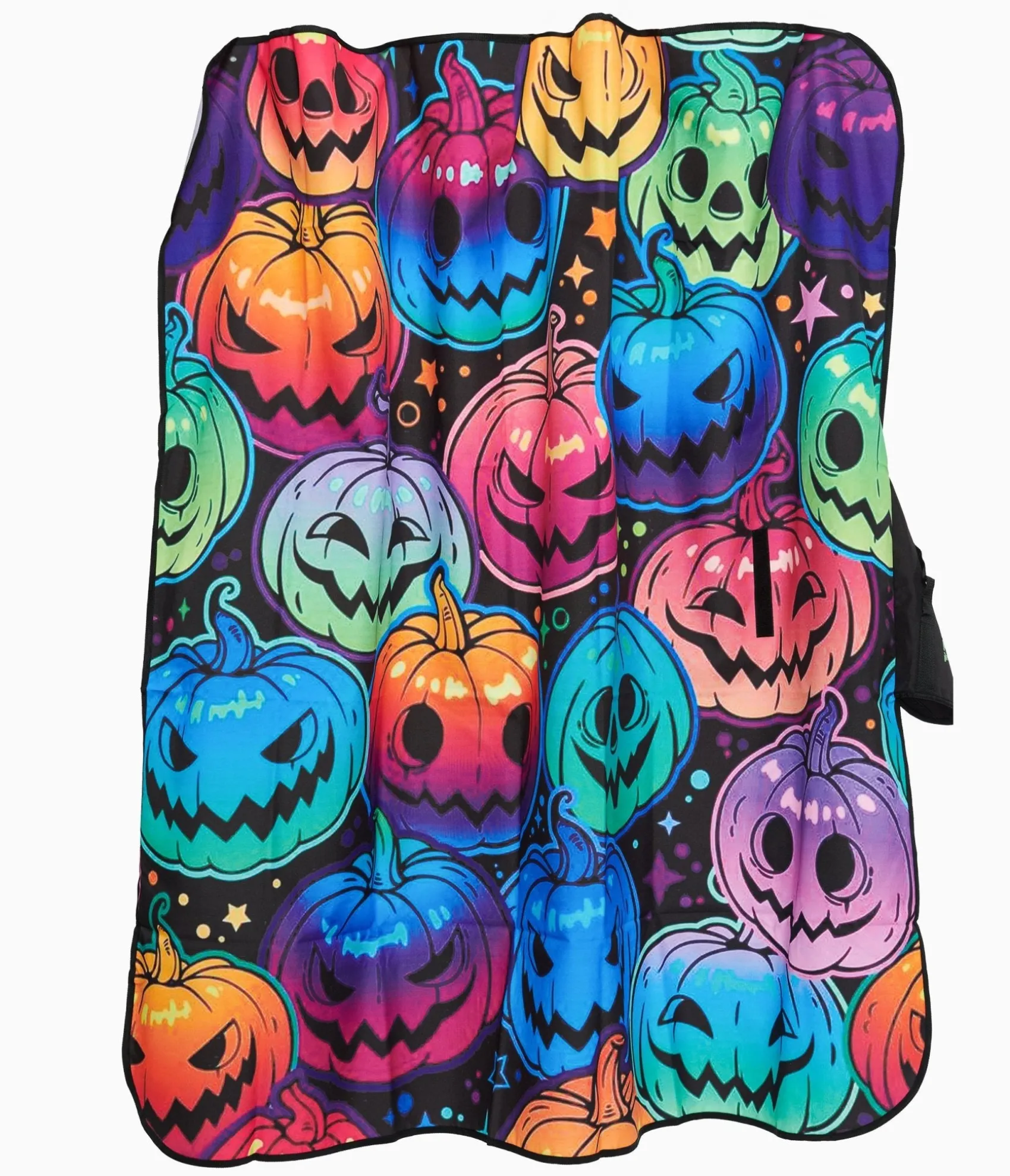 Unique Vintage Neon Glowing Gourd Outdoor Picnic Blanket Best