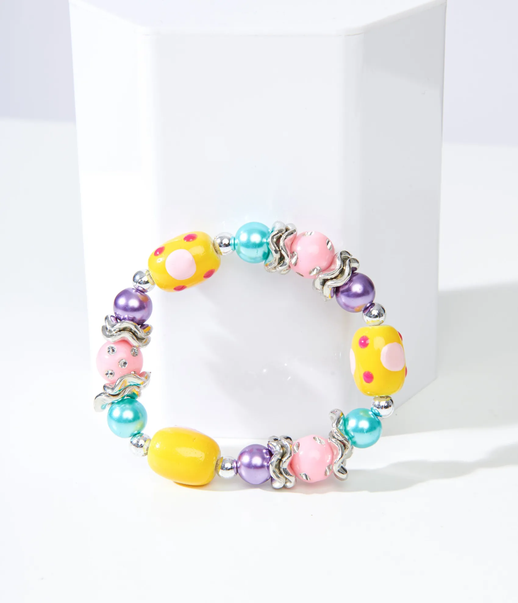 Unique Vintage Pastel Easter Egg Bracelet Fashion