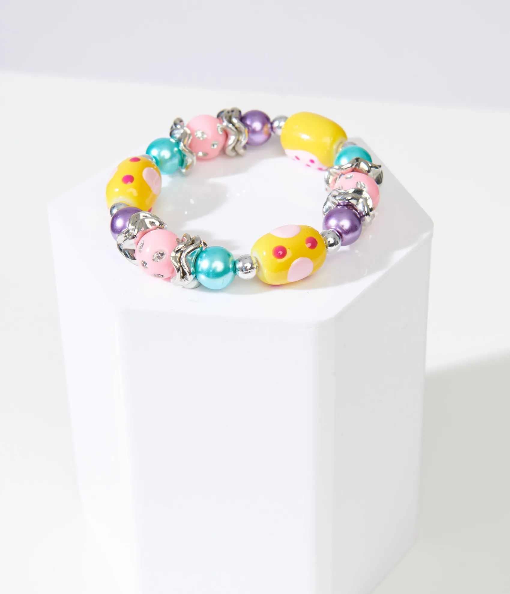 Unique Vintage Pastel Easter Egg Bracelet Fashion