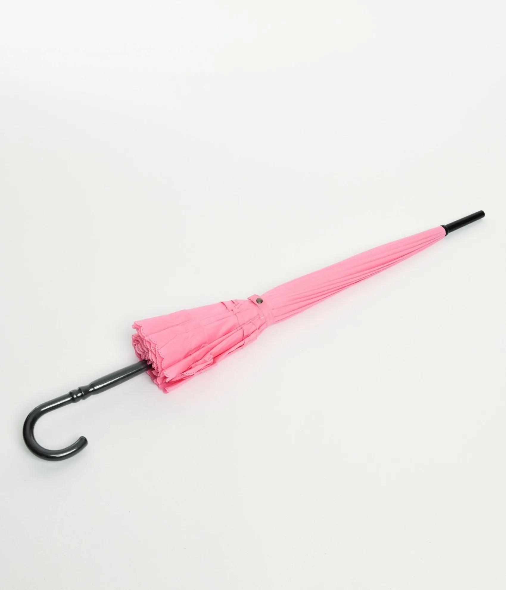 Unique Vintage Pink Frilled Pagoda Umbrella Hot