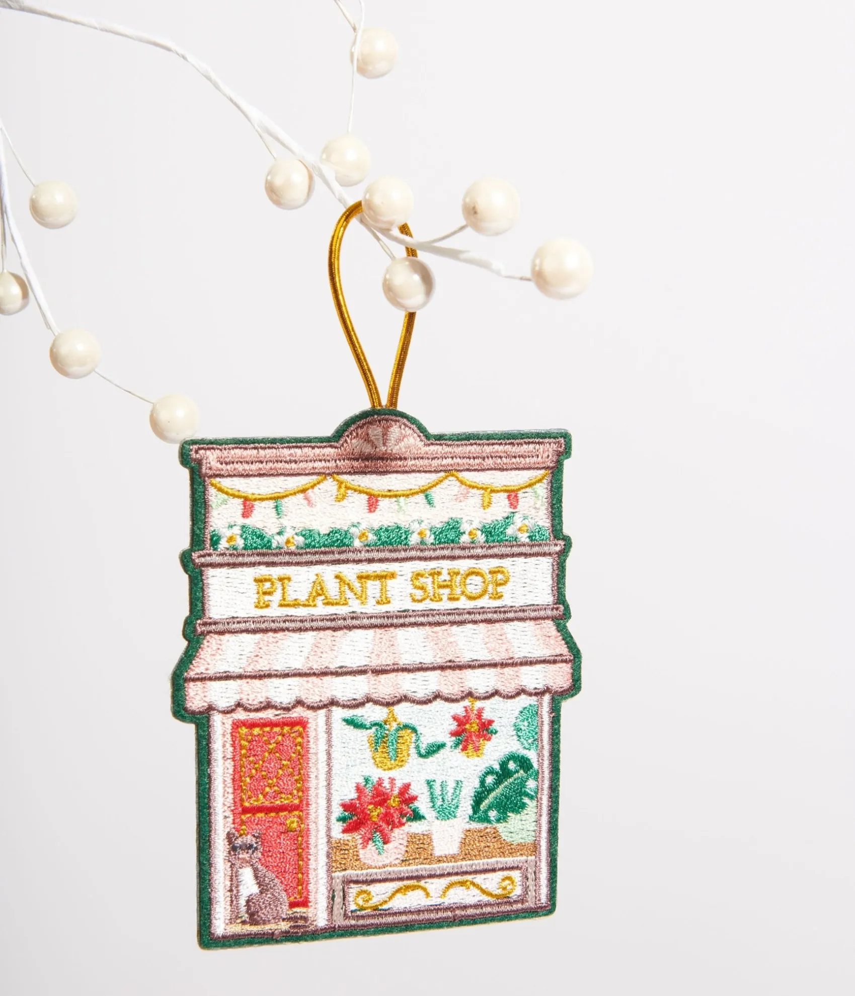 Unique Vintage Plant Shop Felt Ornament Discount