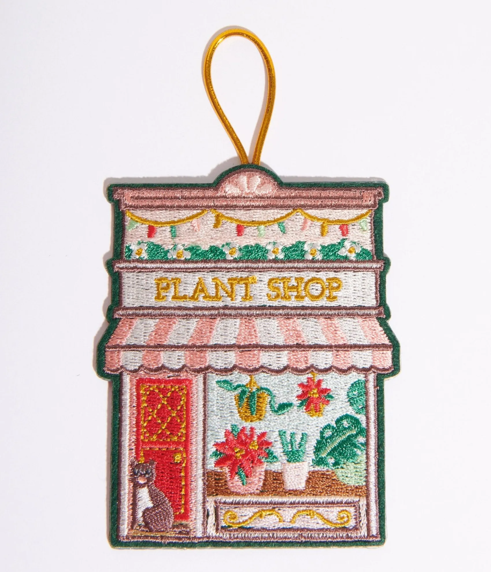 Unique Vintage Plant Shop Felt Ornament Discount