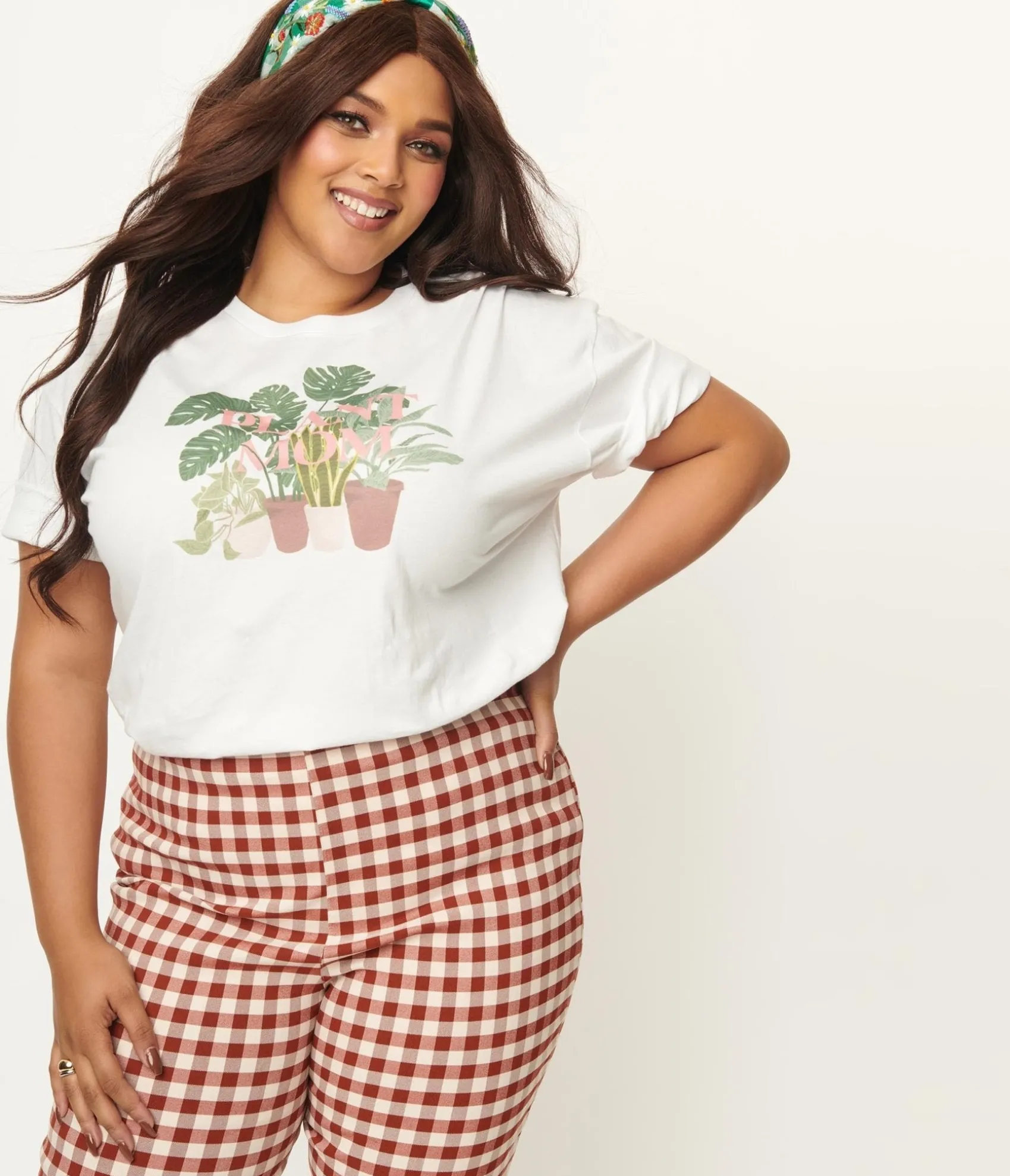 Unique Vintage Plus Size Plant Mom Unisex Graphic Tee Store