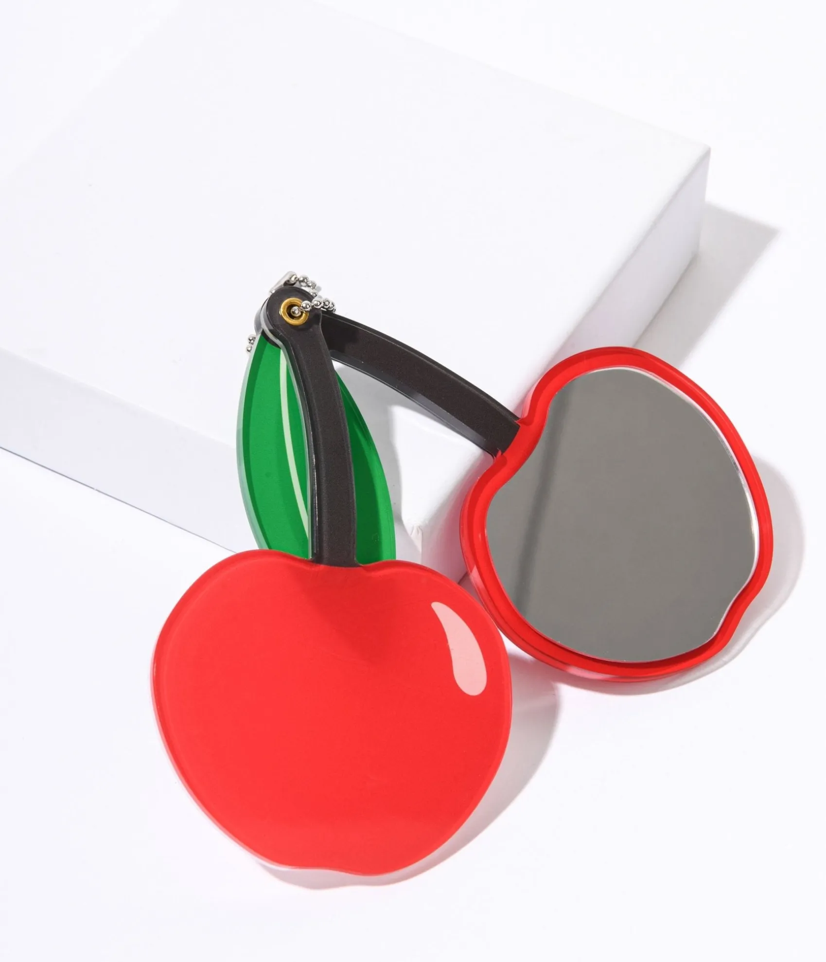 Unique Vintage Red Cherry Mirror Keychain Sale