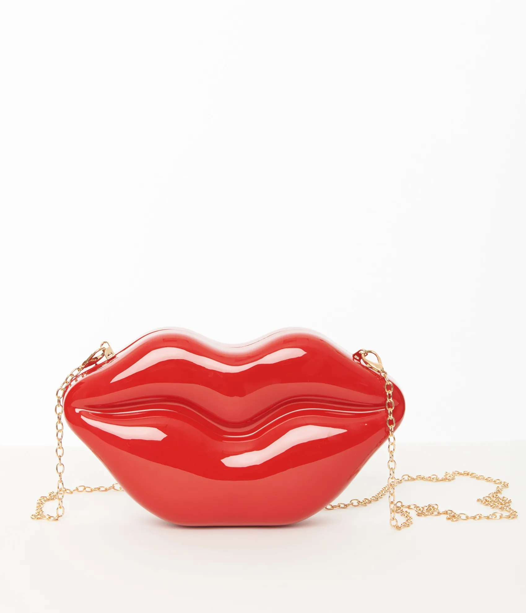 Unique Vintage Red Lips Clutch Handbag Outlet