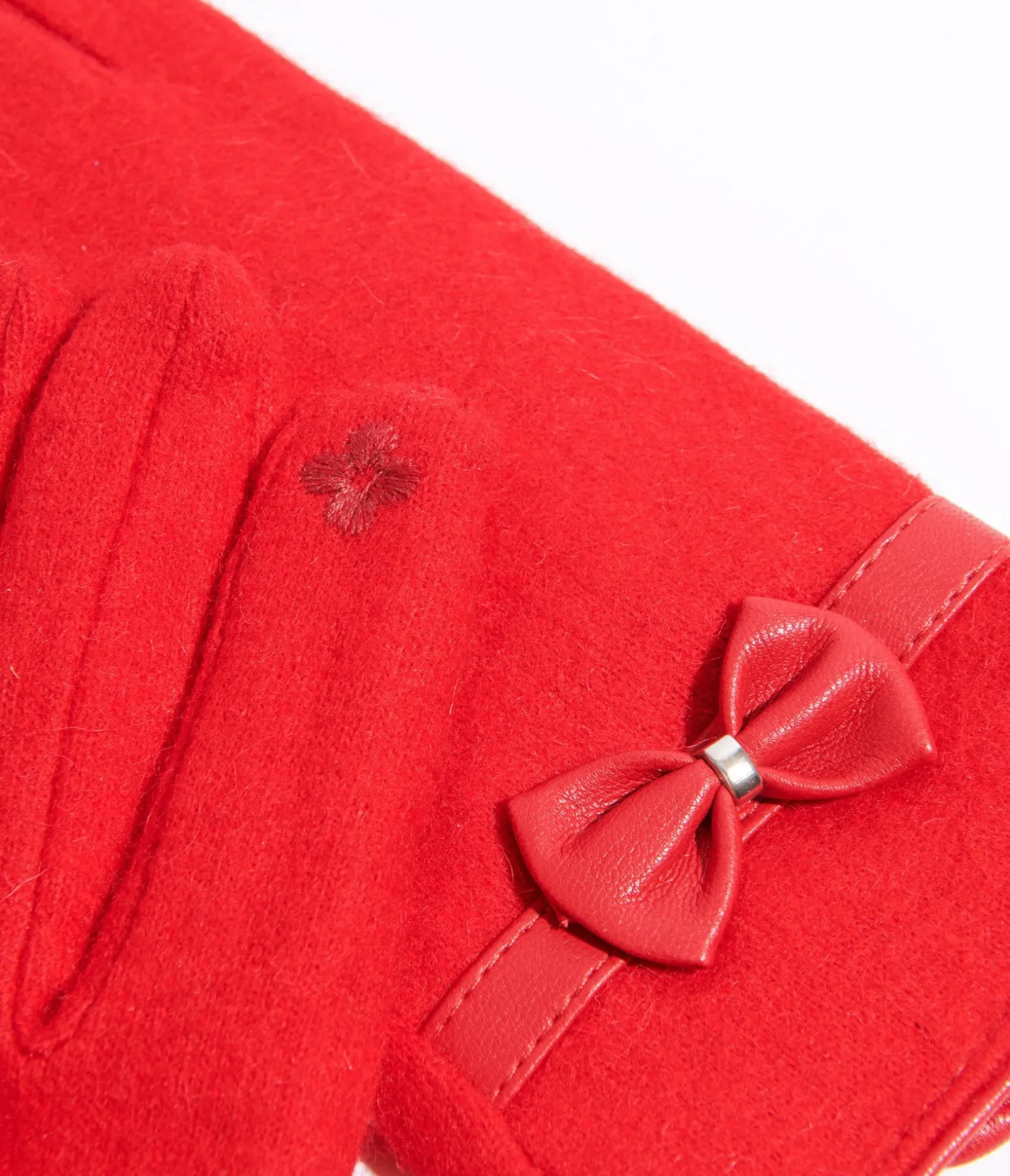 Unique Vintage Red Wool Texting Gloves Cheap