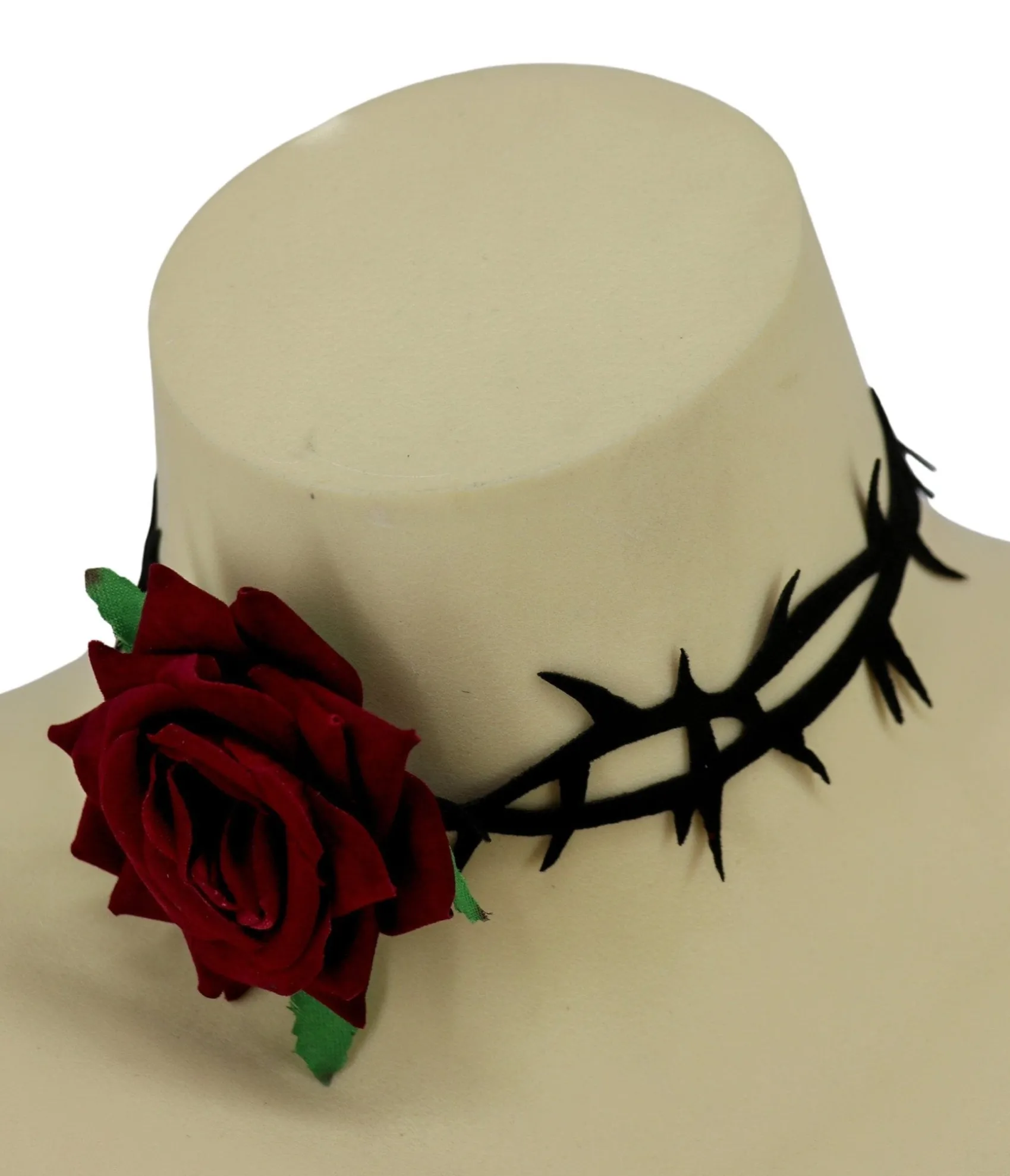 Unique Vintage Rose & Thorns Choker Sale