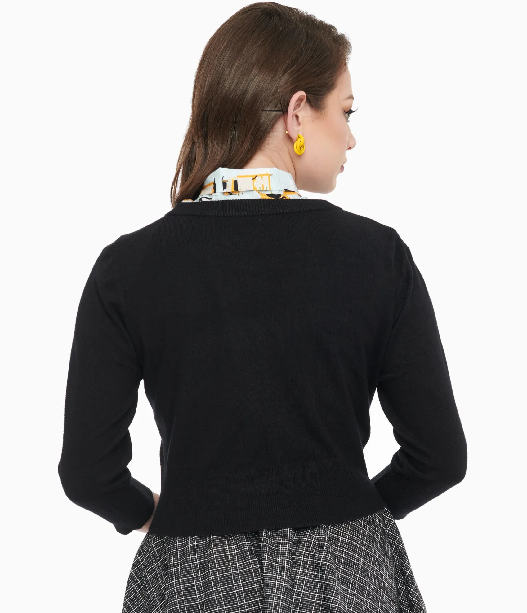 Unique Vintage 1950s Black Cardigan Clearance