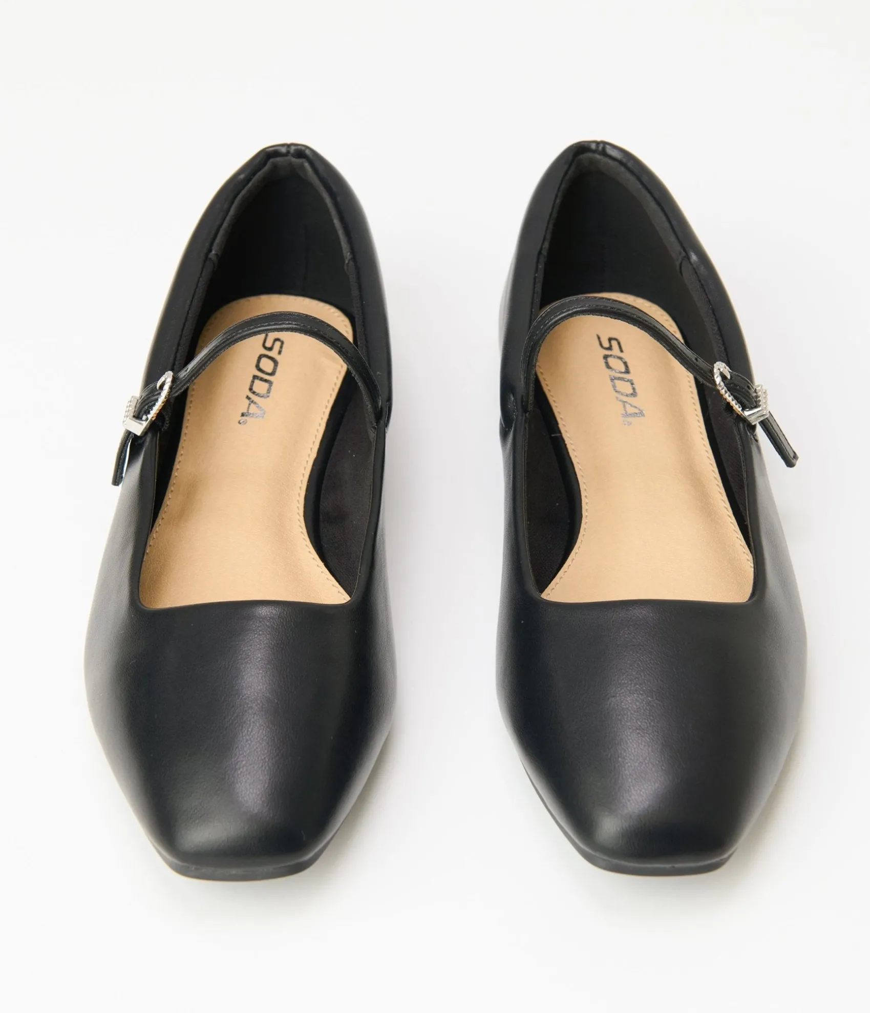 Unique Vintage 1960s Black Leatherette Flats Store