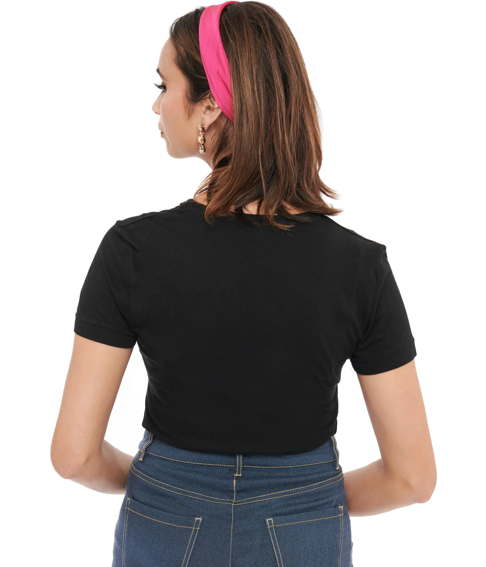 Unique Vintage 1950s Black Pin Up Gang Fitted Graphic Tee Outlet